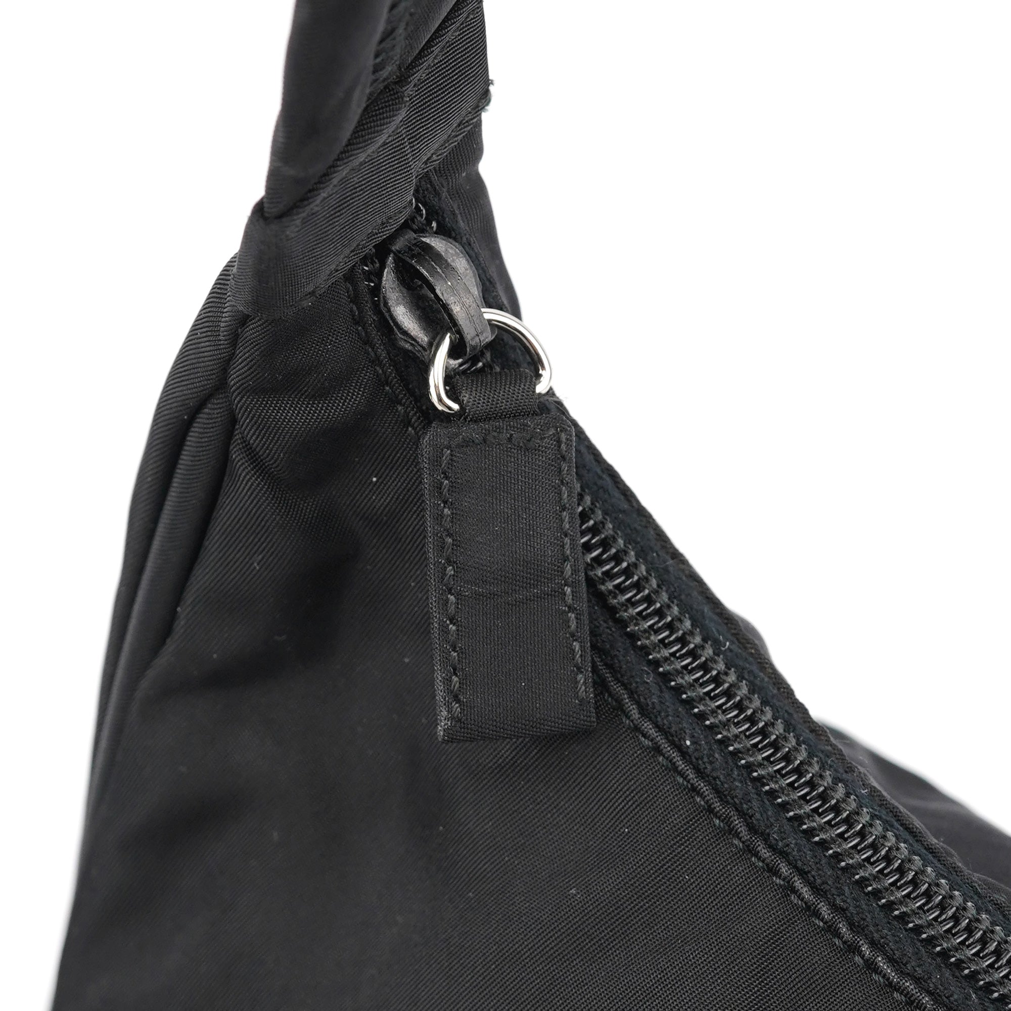Black Tessuto Hobo Shoulder Bag