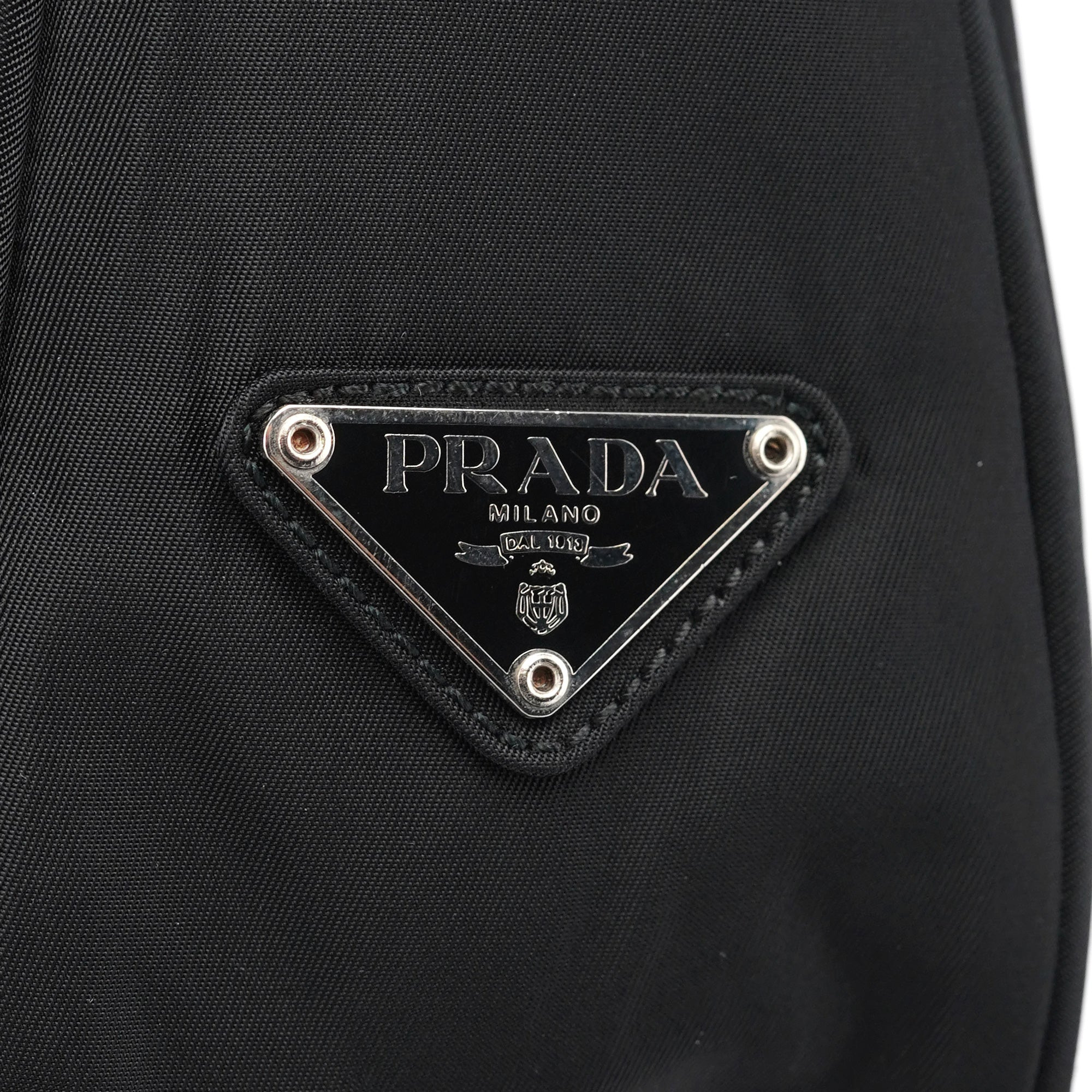 Black Tessuto Hobo Shoulder Bag