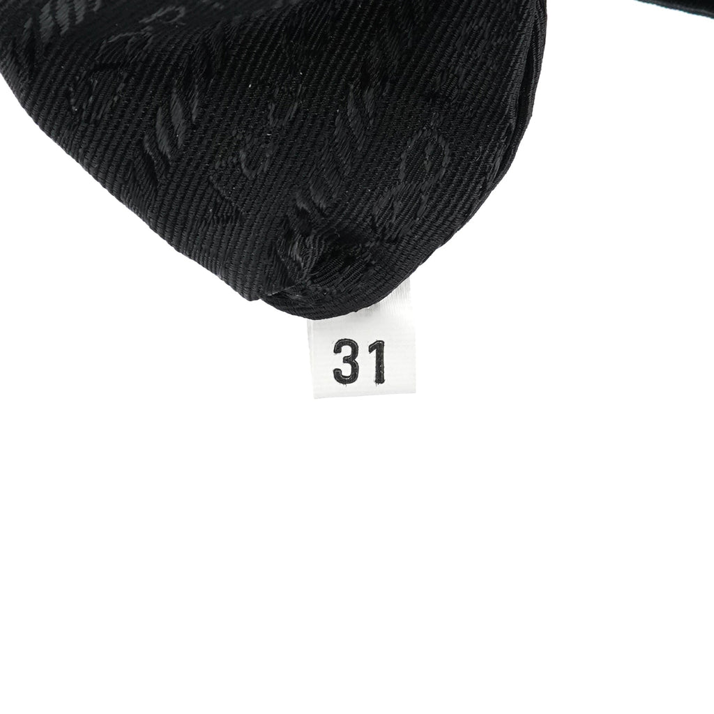 Black Tessuto Impuntu Chain Tote Bag