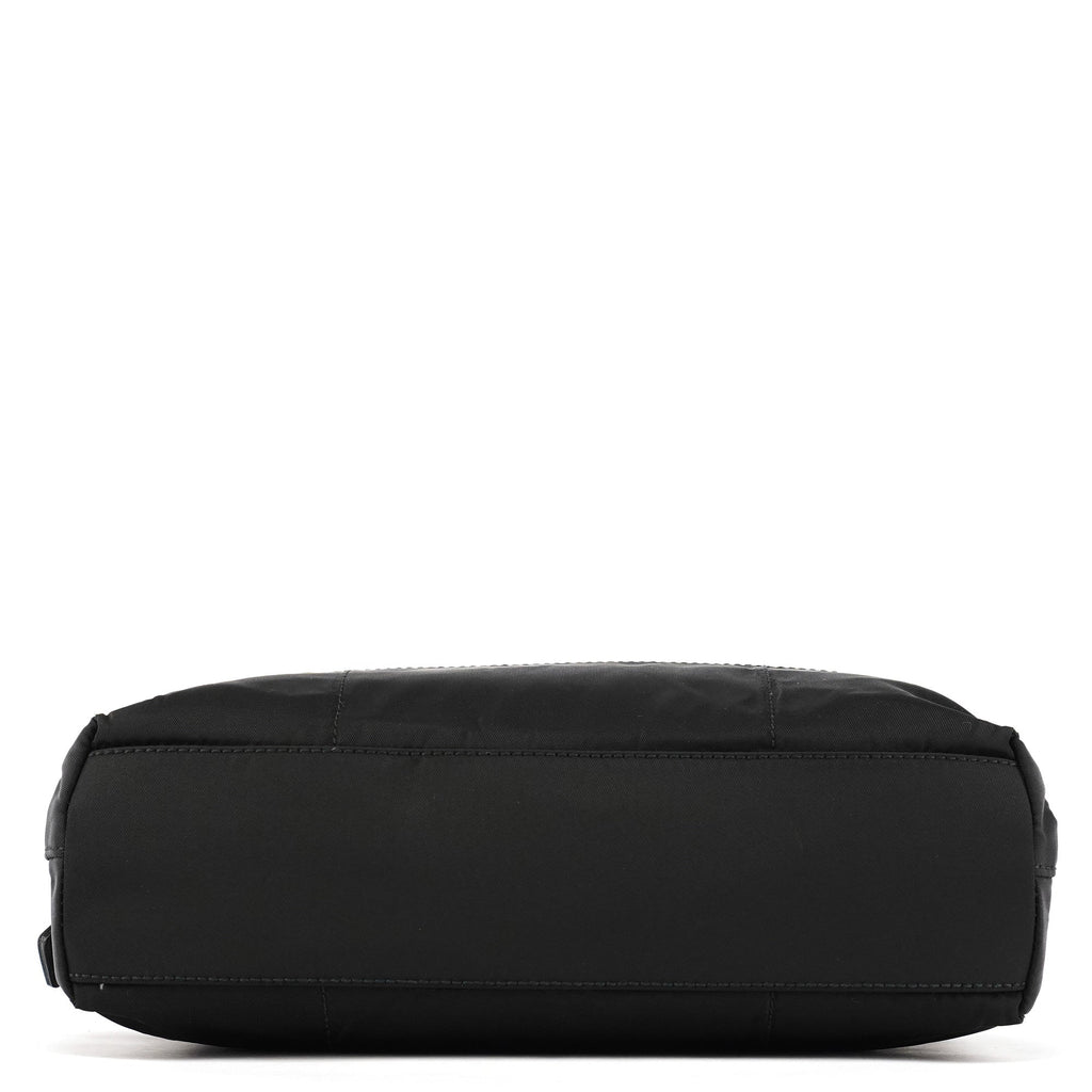 Black Tessuto Impuntu Chain Tote Bag