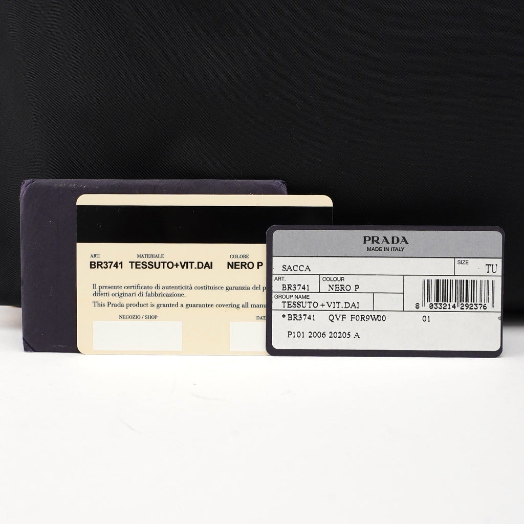 Black Tessuto Knot Leather Handle Bag