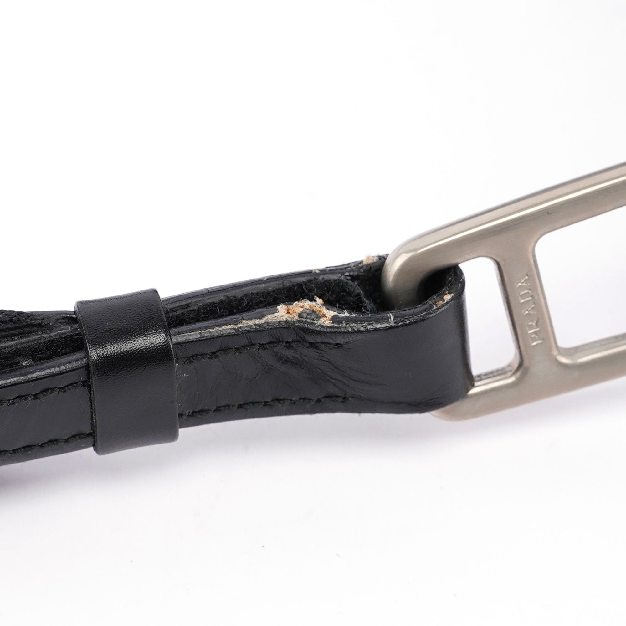 Black Tessuto Leather Shoulder Bag