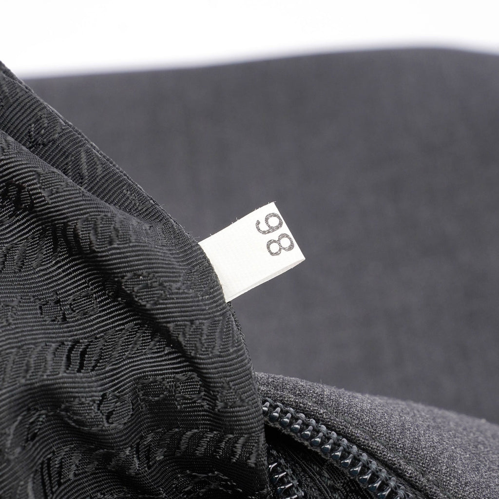 Black Tessuto Leather Shoulder Bag