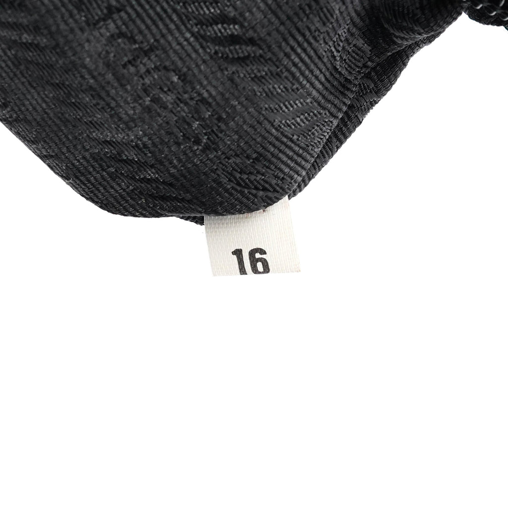Black Tessuto Metal Nylon Top Handle Bag