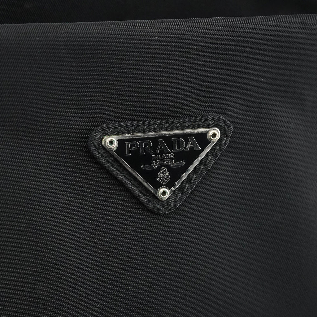 Black Tessuto Metal Nylon Tote Bag