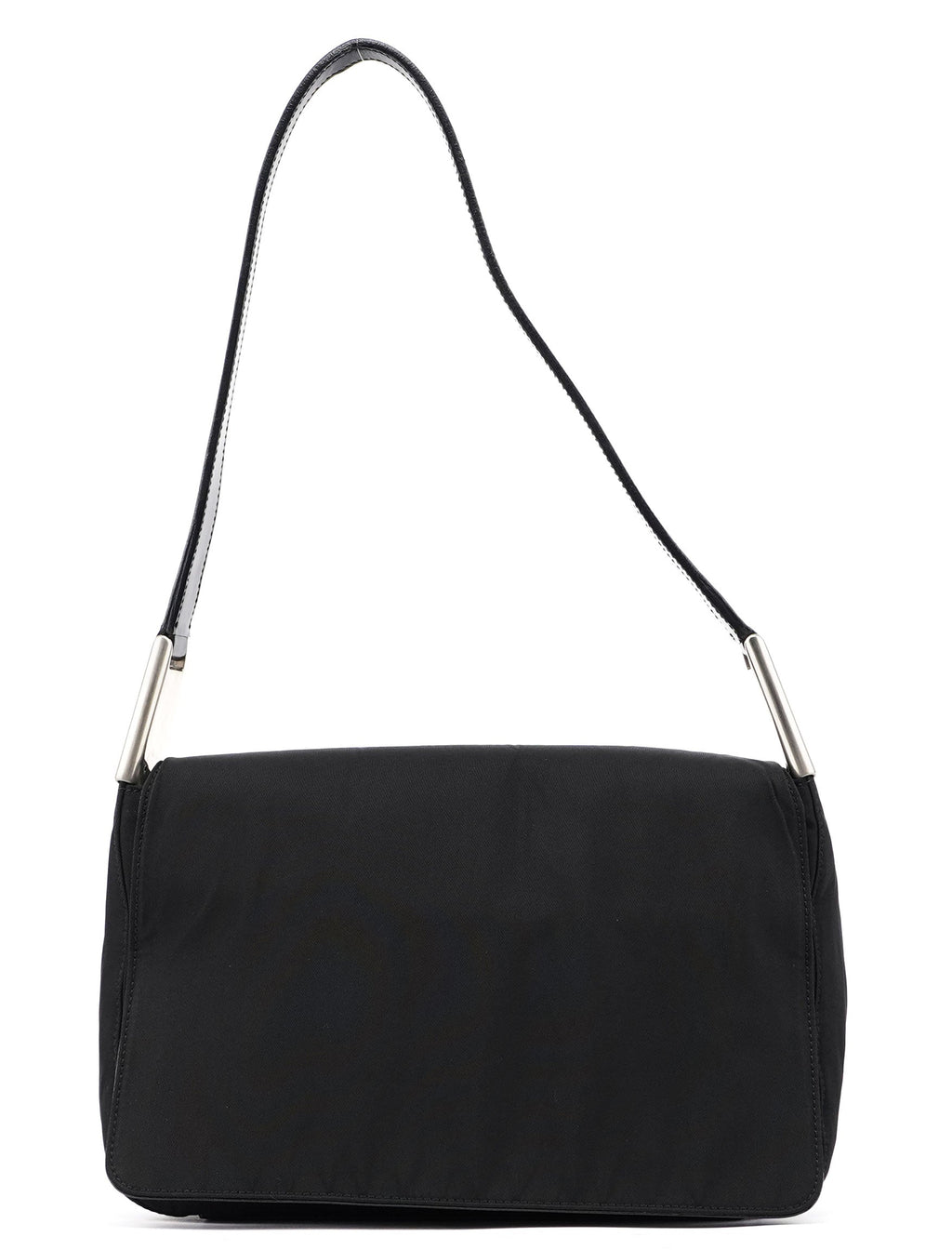 Black Tessuto Metal Shoulder Bag