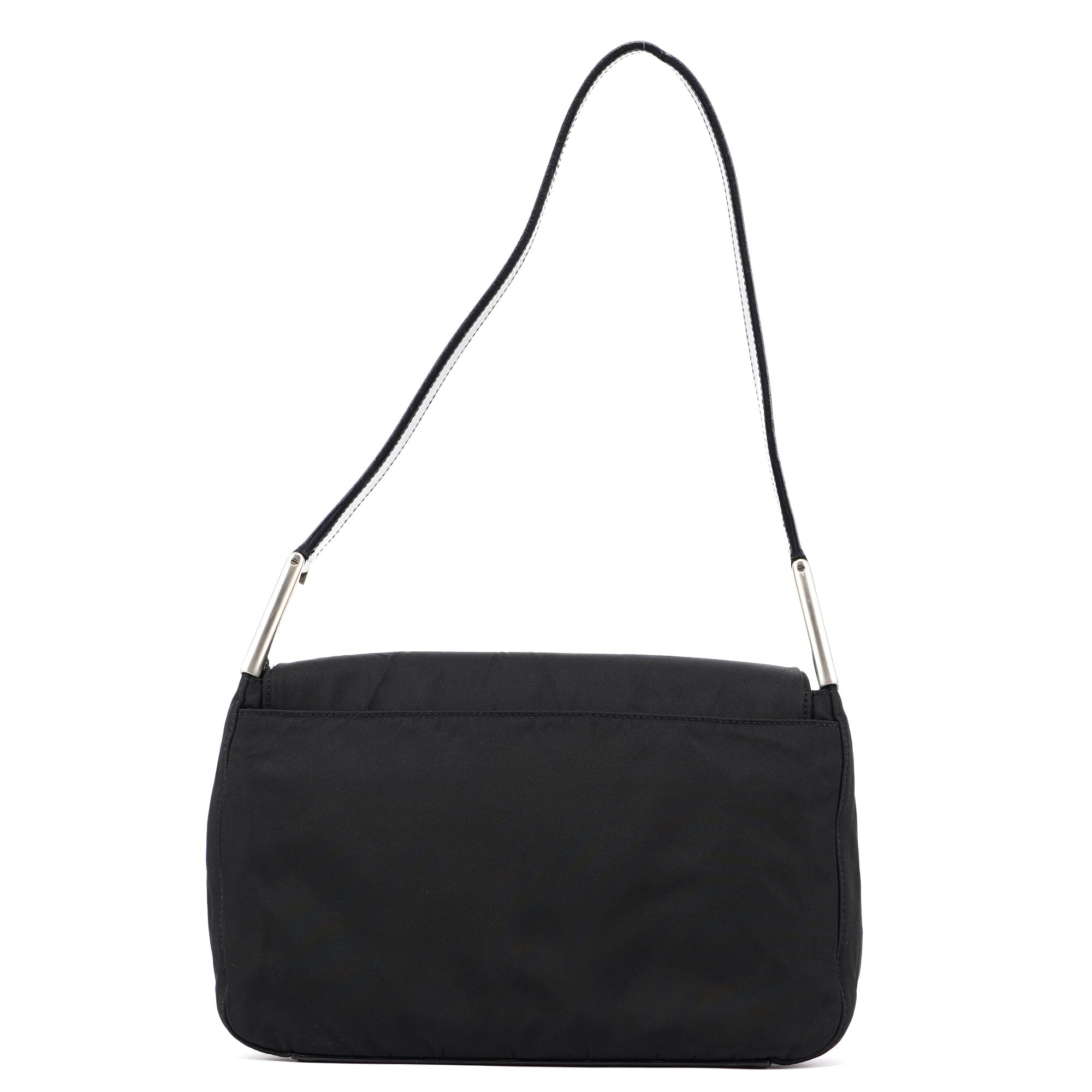 Black Tessuto Metal Shoulder Bag