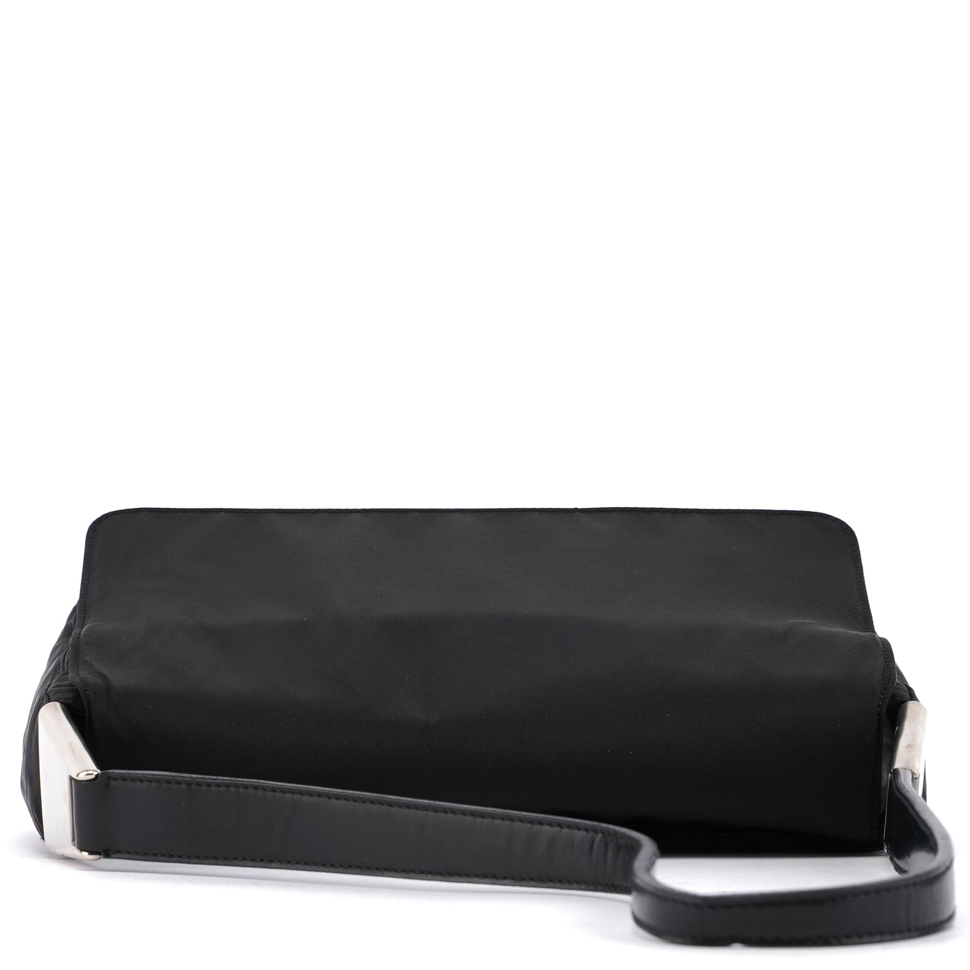Black Tessuto Metal Shoulder Bag
