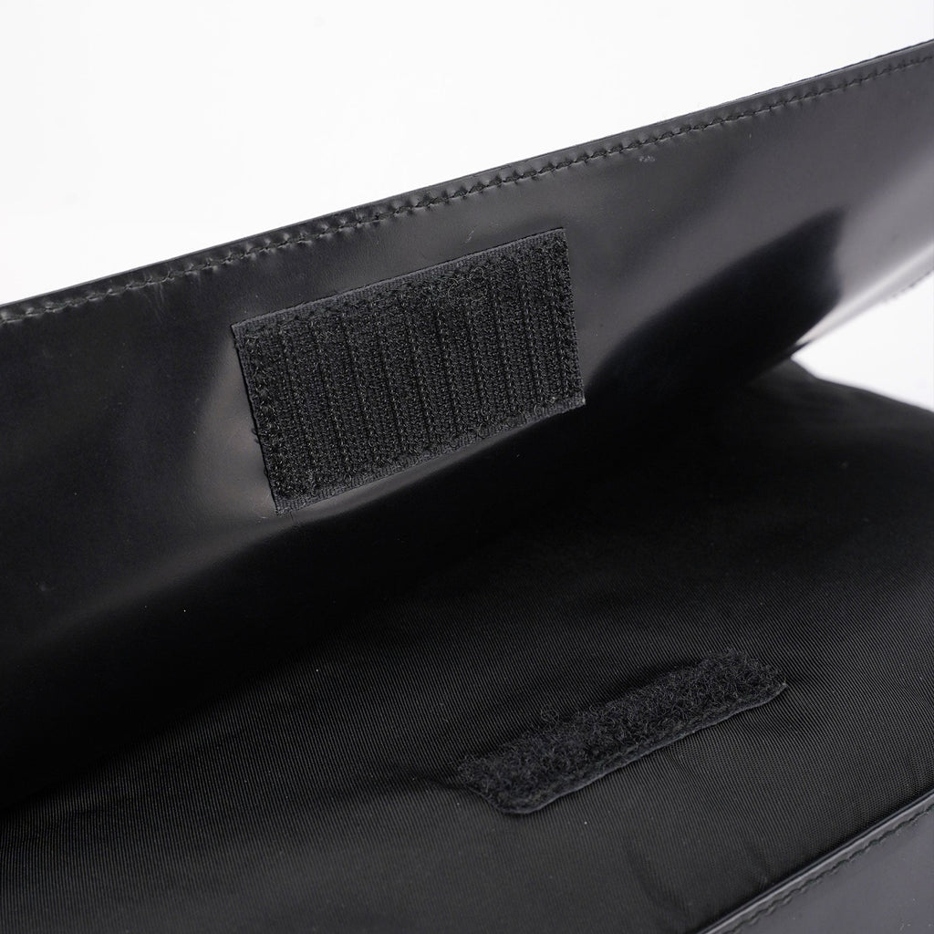 Black Tessuto Metal Shoulder Bag