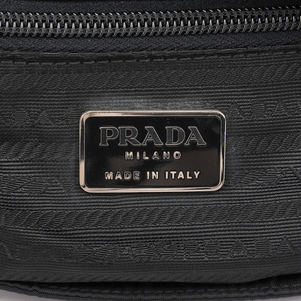 Black Tessuto Metal Shoulder Bag