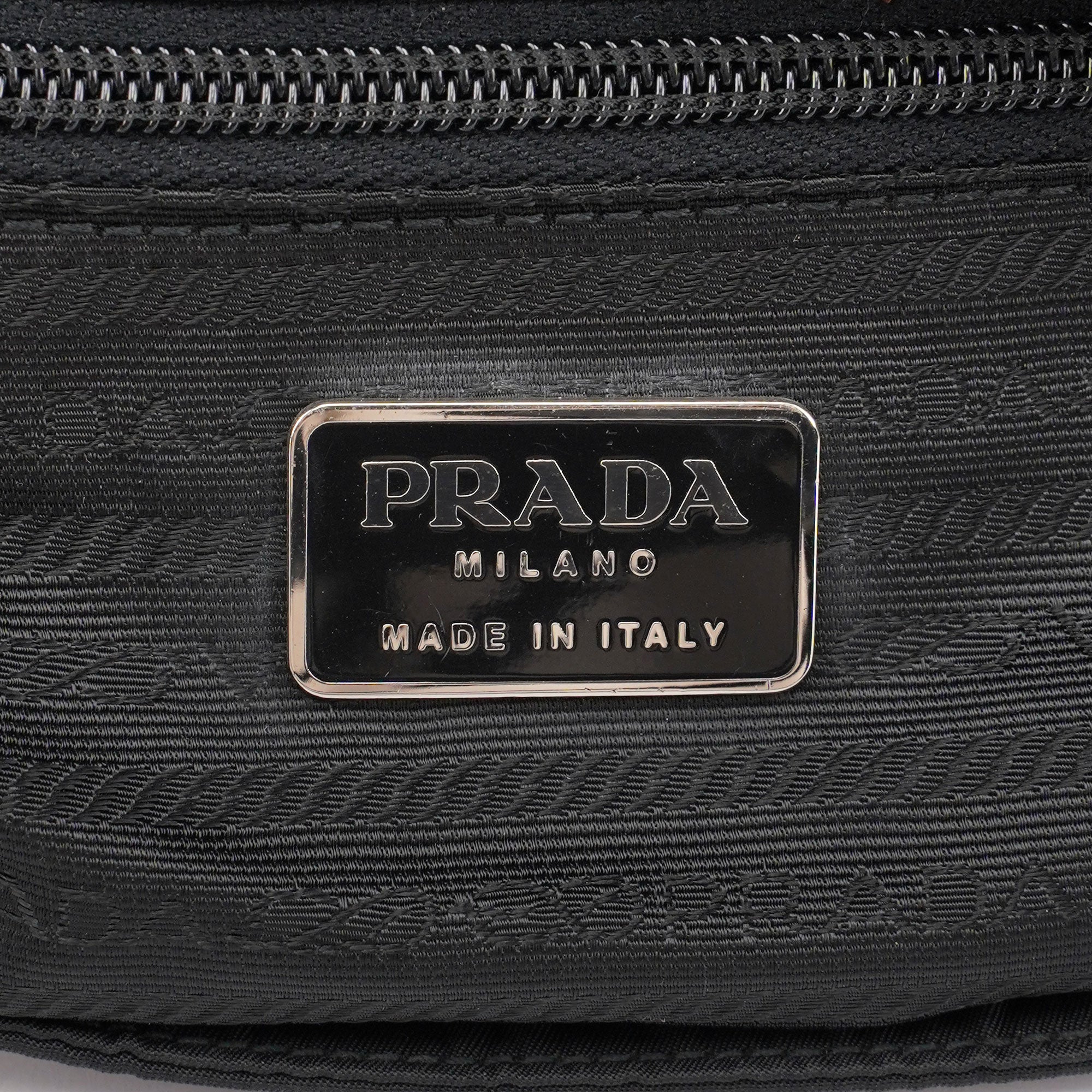 Black Tessuto Metal Shoulder Bag