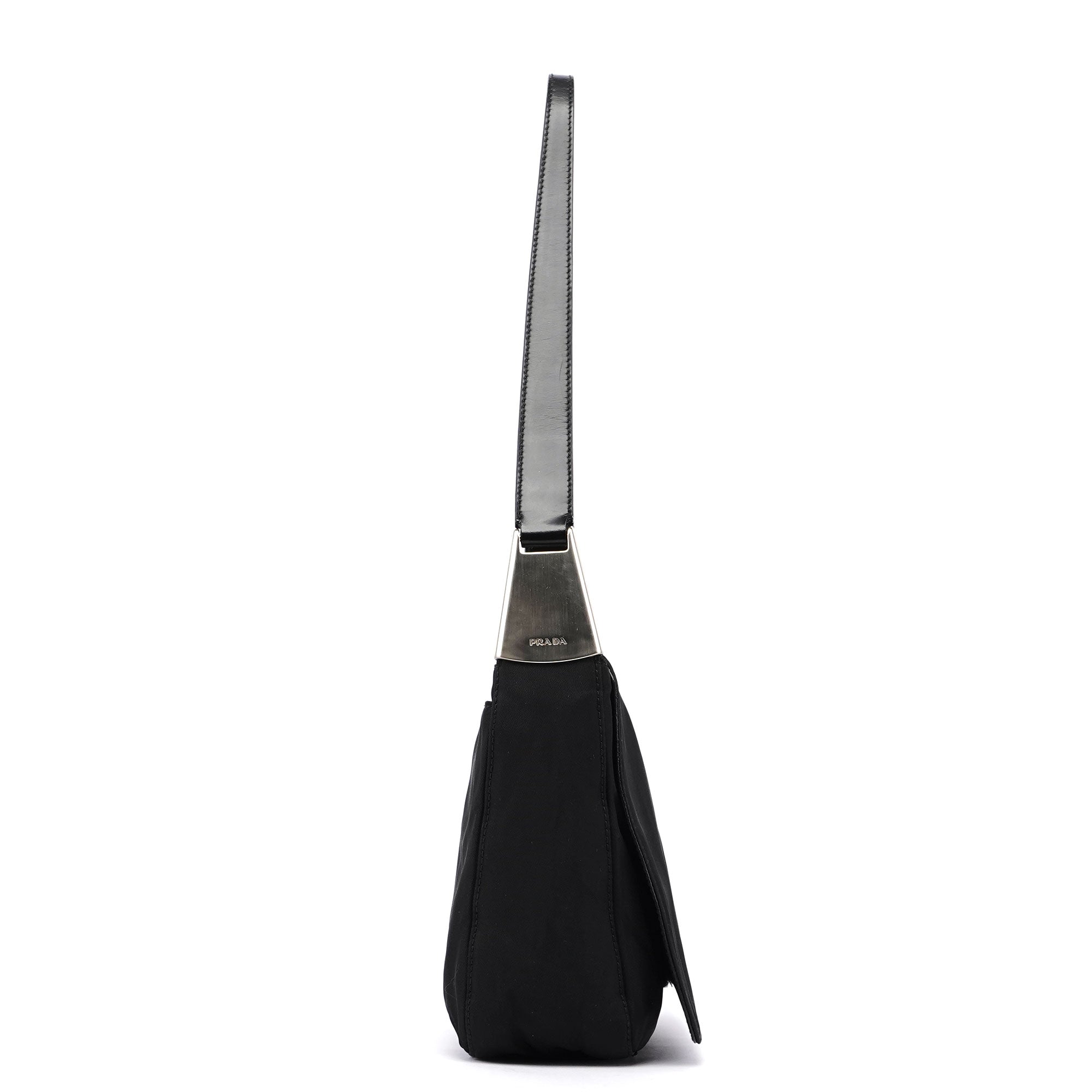 Black Tessuto Metallo Hobo Bag