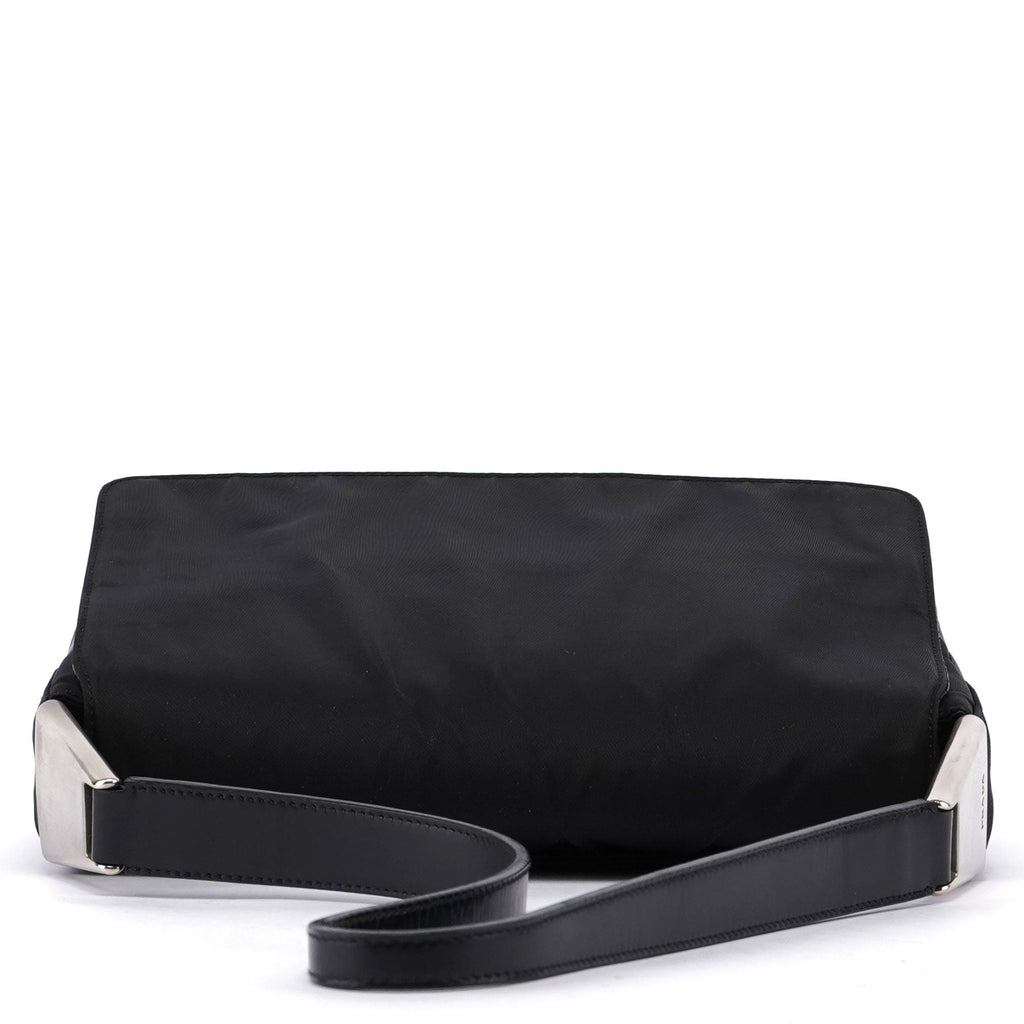 Black Tessuto Metallo Hobo Bag