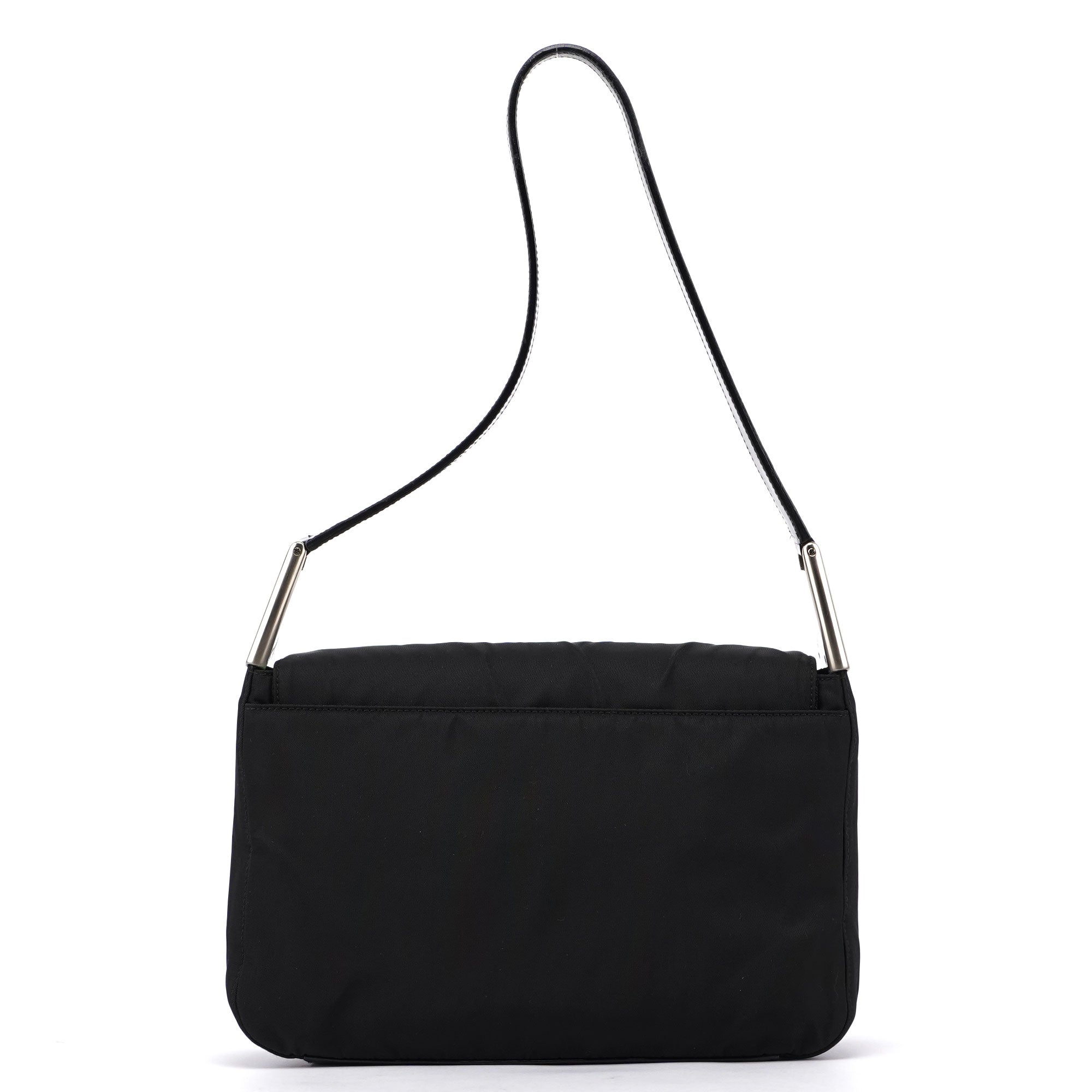 Black Tessuto Metallo Hobo Bag