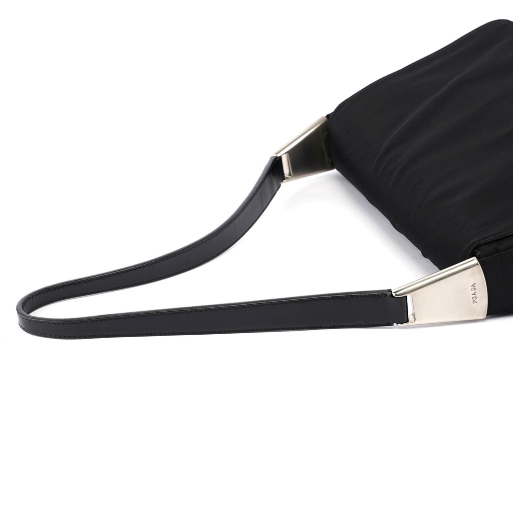 Black Tessuto Metallo Hobo Bag