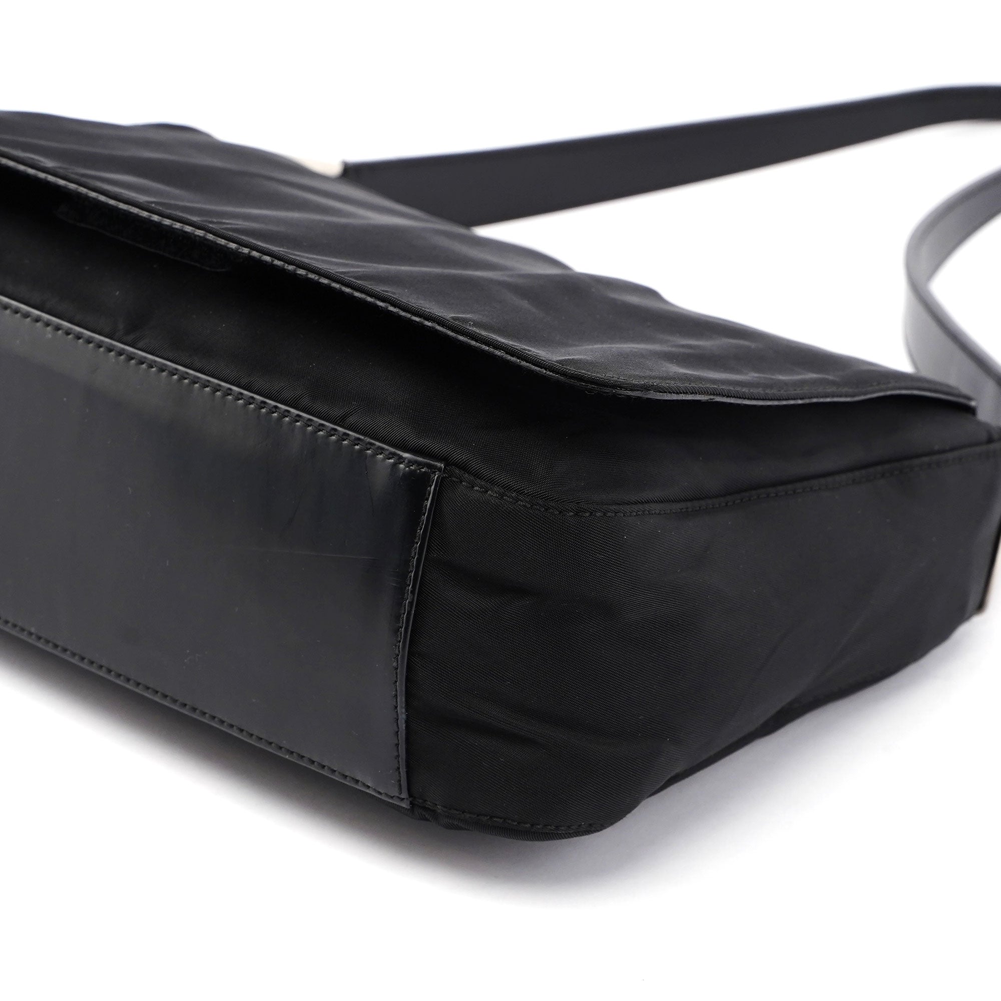 Black Tessuto Metallo Hobo Bag