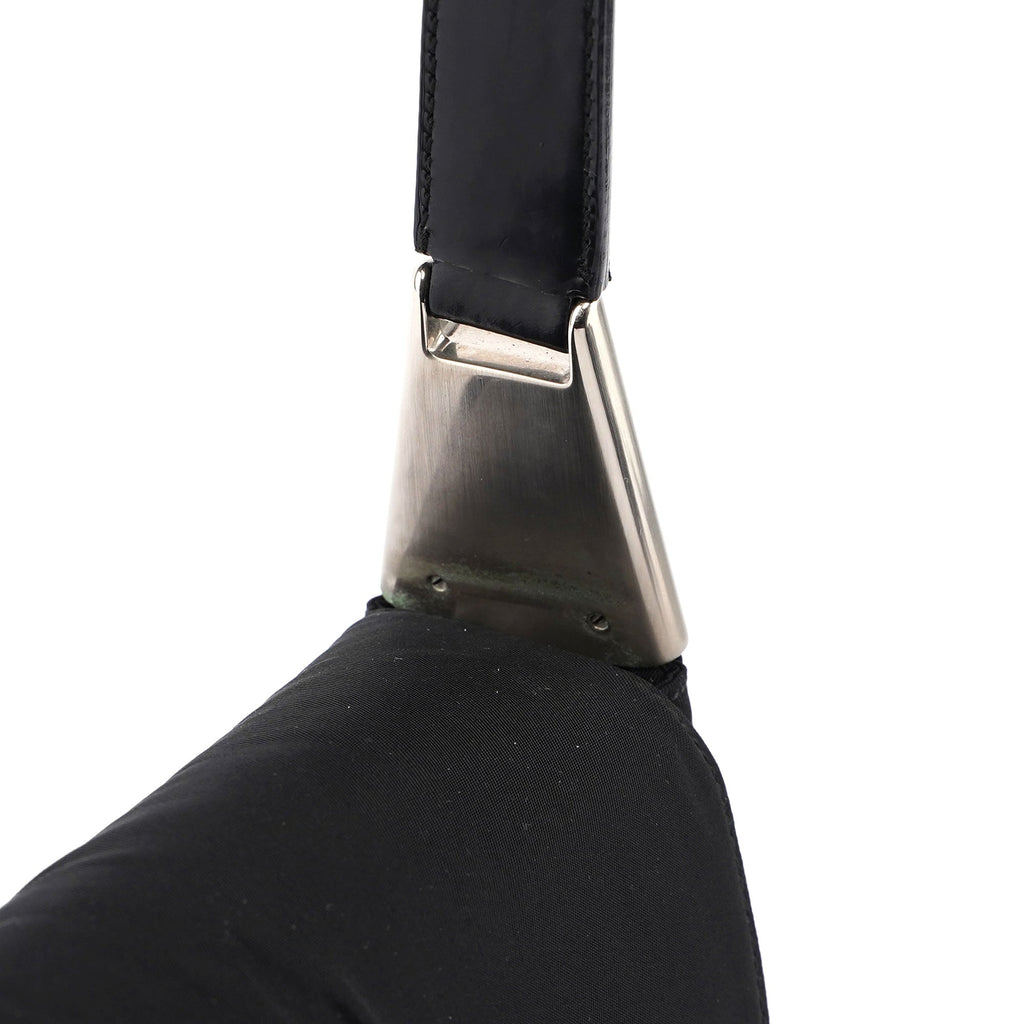 Black Tessuto Metallo Hobo Bag