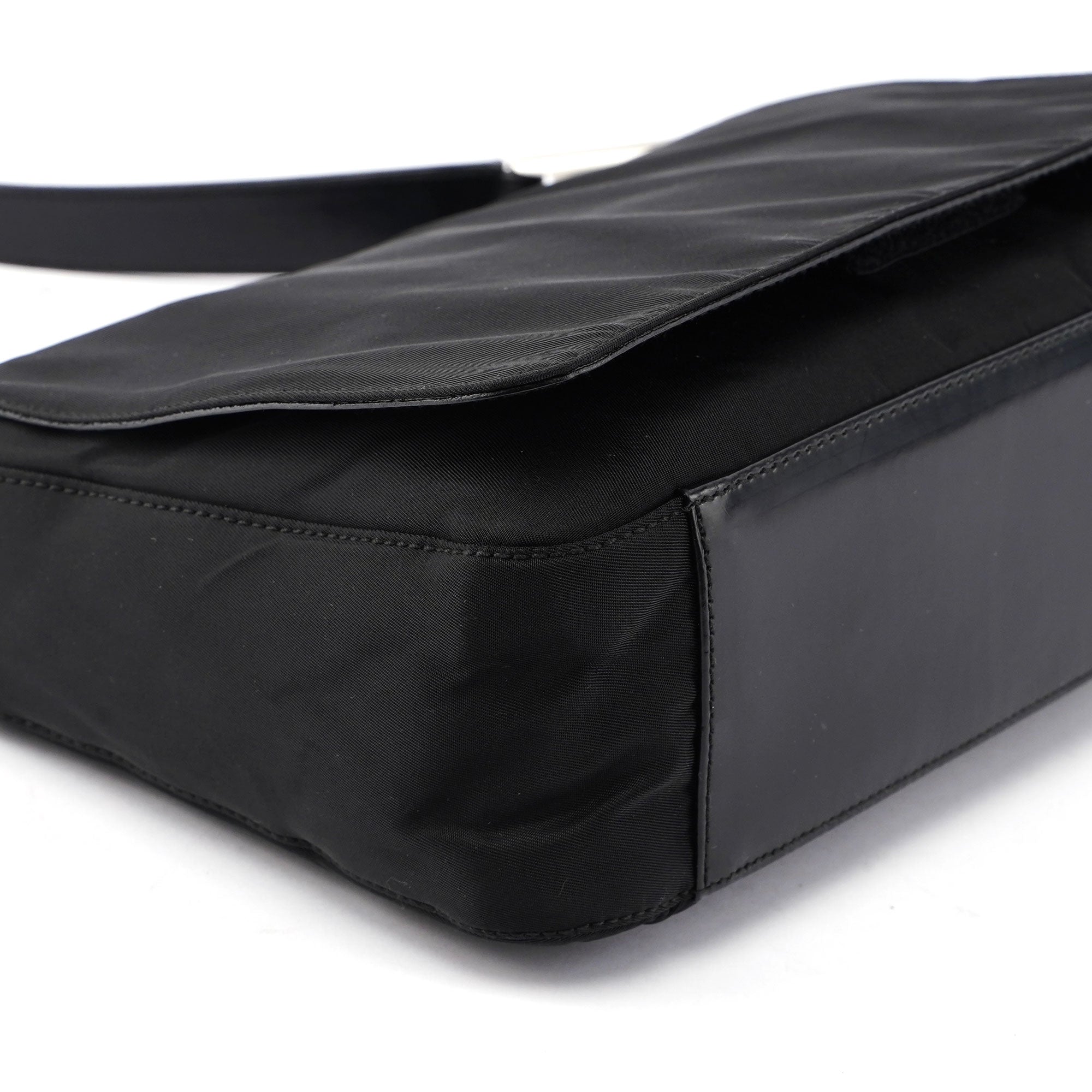 Black Tessuto Metallo Hobo Bag