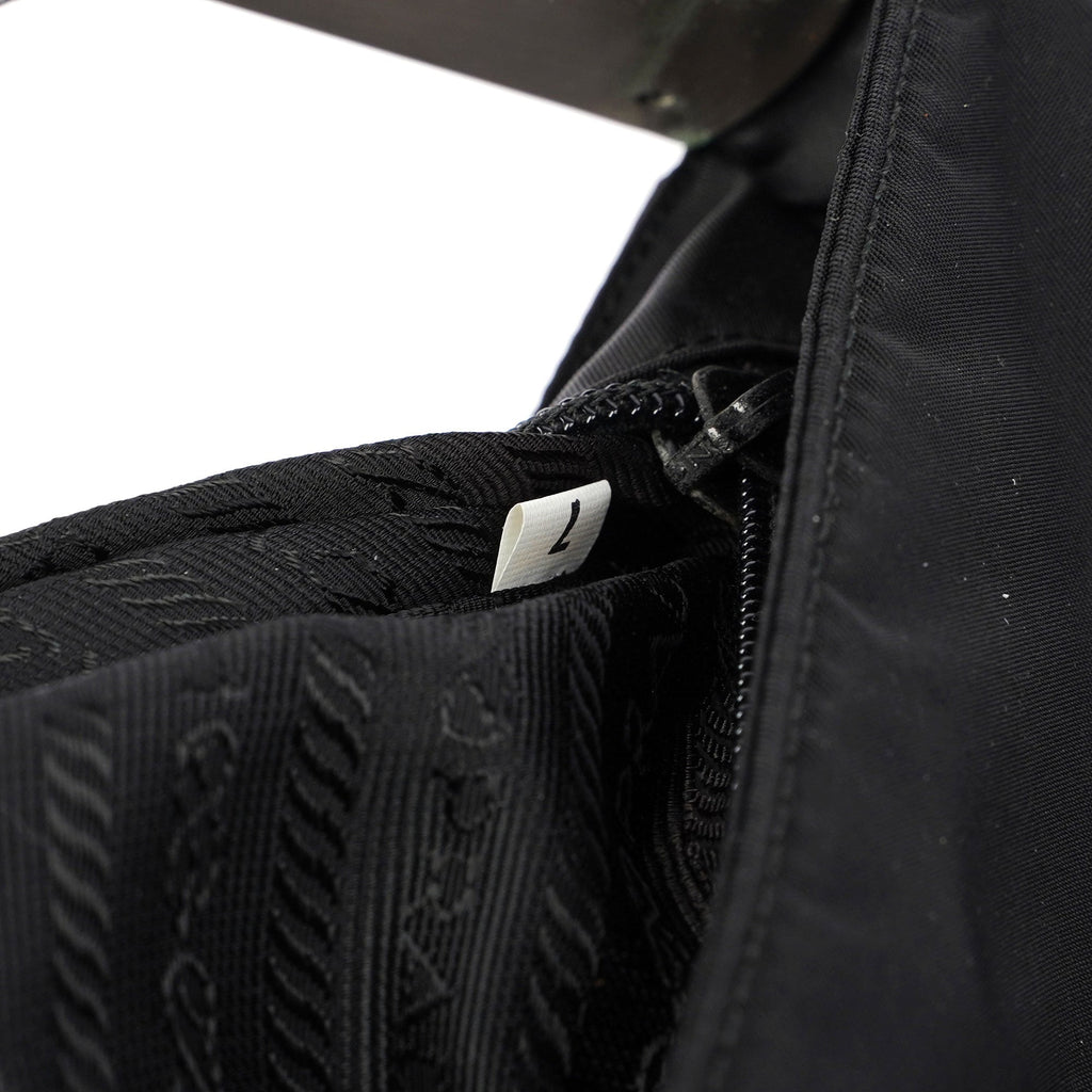 Black Tessuto Metallo Hobo Bag