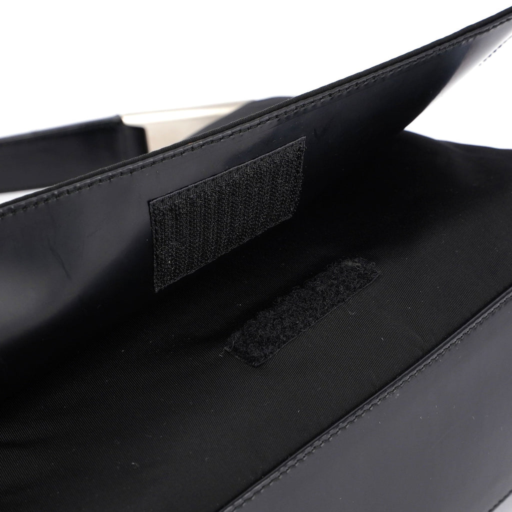Black Tessuto Metallo Hobo Bag