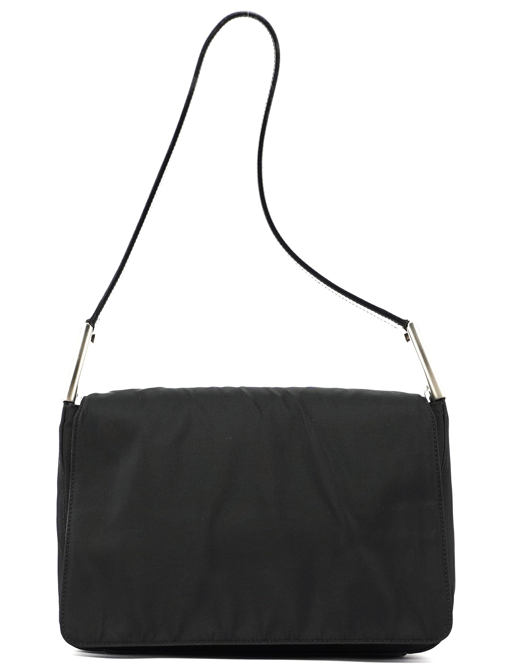 Black Tessuto Metallo Hobo Bag