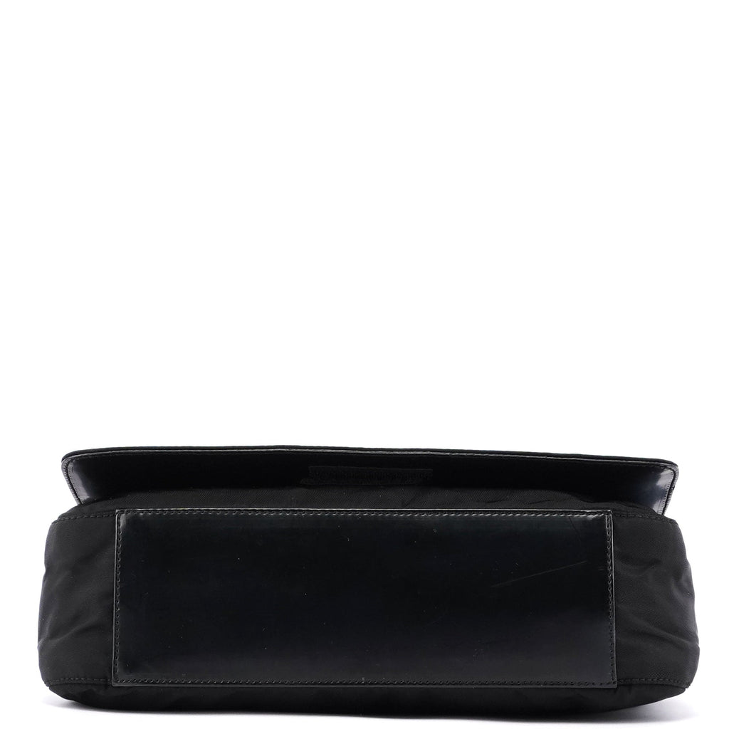 Black Tessuto Metallo Hobo Bag