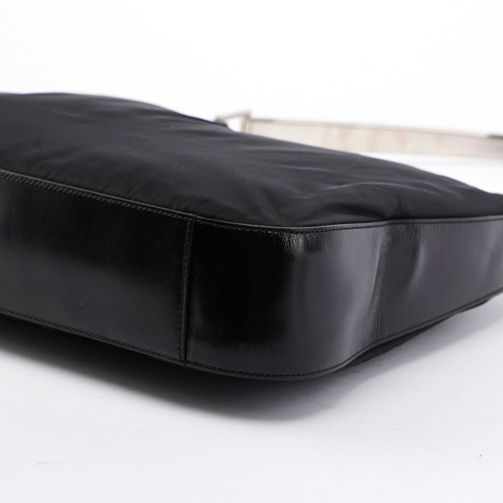 Black Tessuto Metallo Shoulder Bag