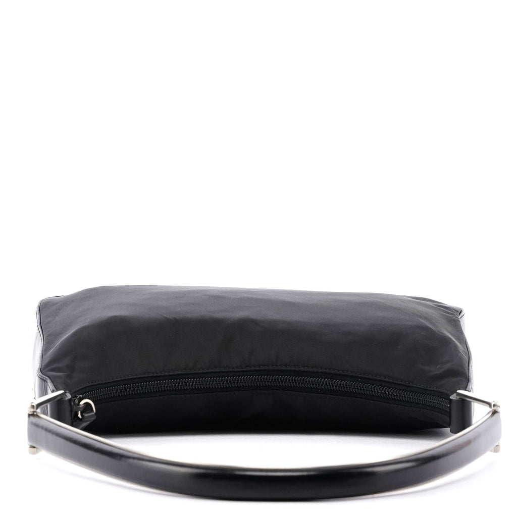 Black Tessuto Metallo Shoulder Bag