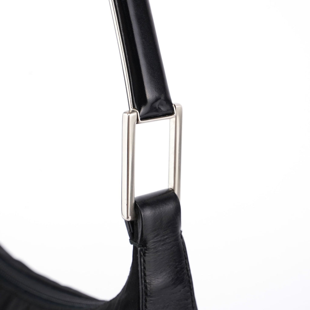 Black Tessuto Metallo Shoulder Bag