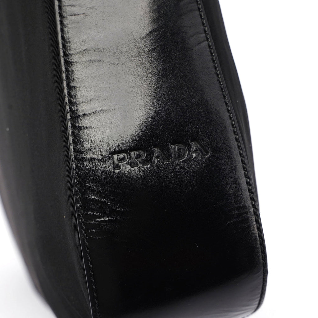 Black Tessuto Metallo Shoulder Bag
