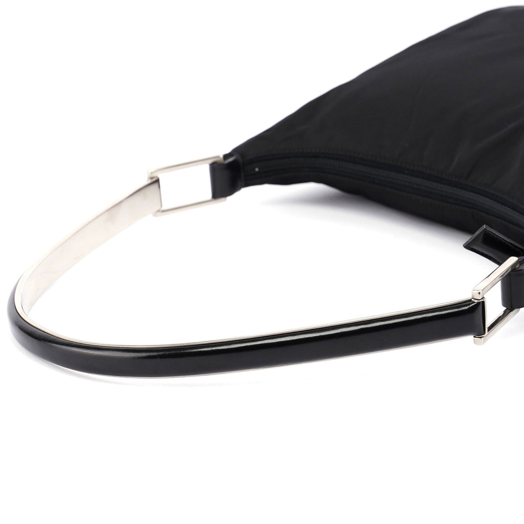 Black Tessuto Metallo Shoulder Bag