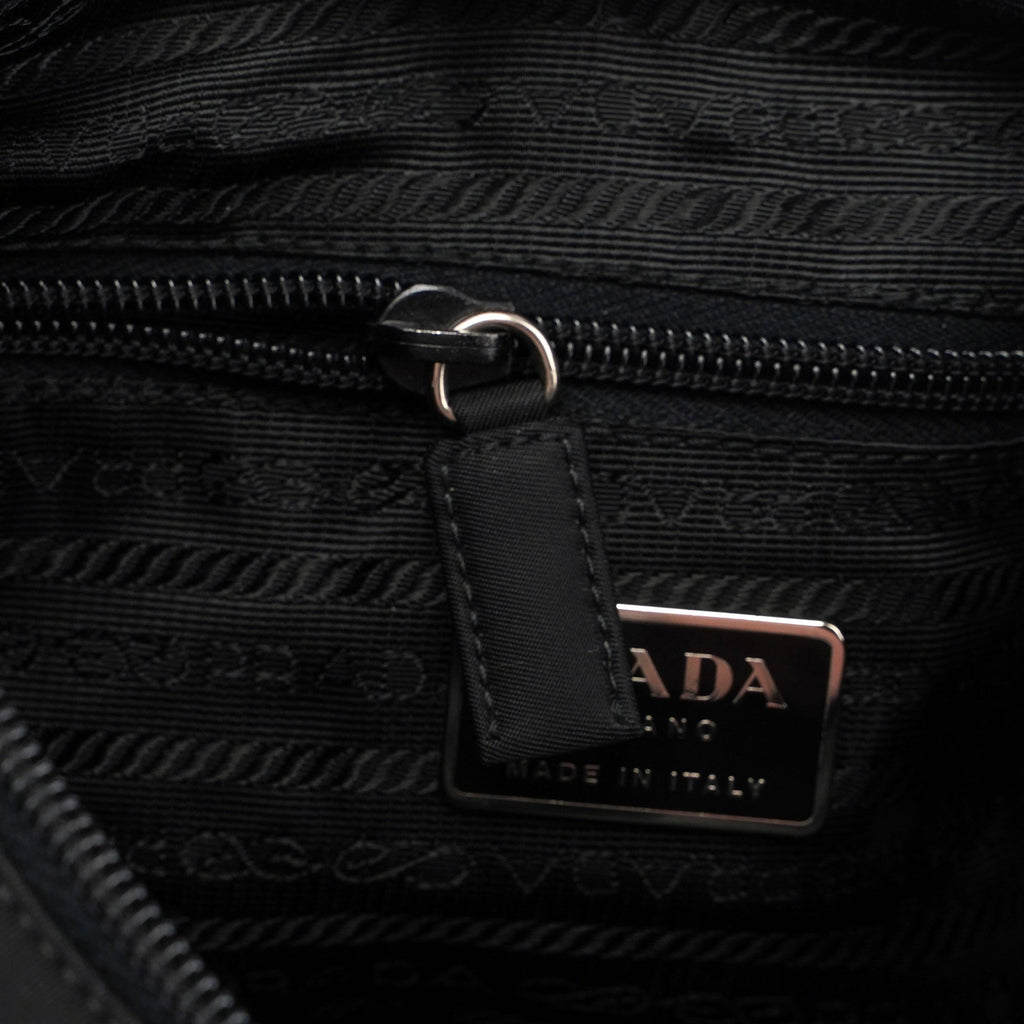 Black Tessuto Metallo Shoulder Bag