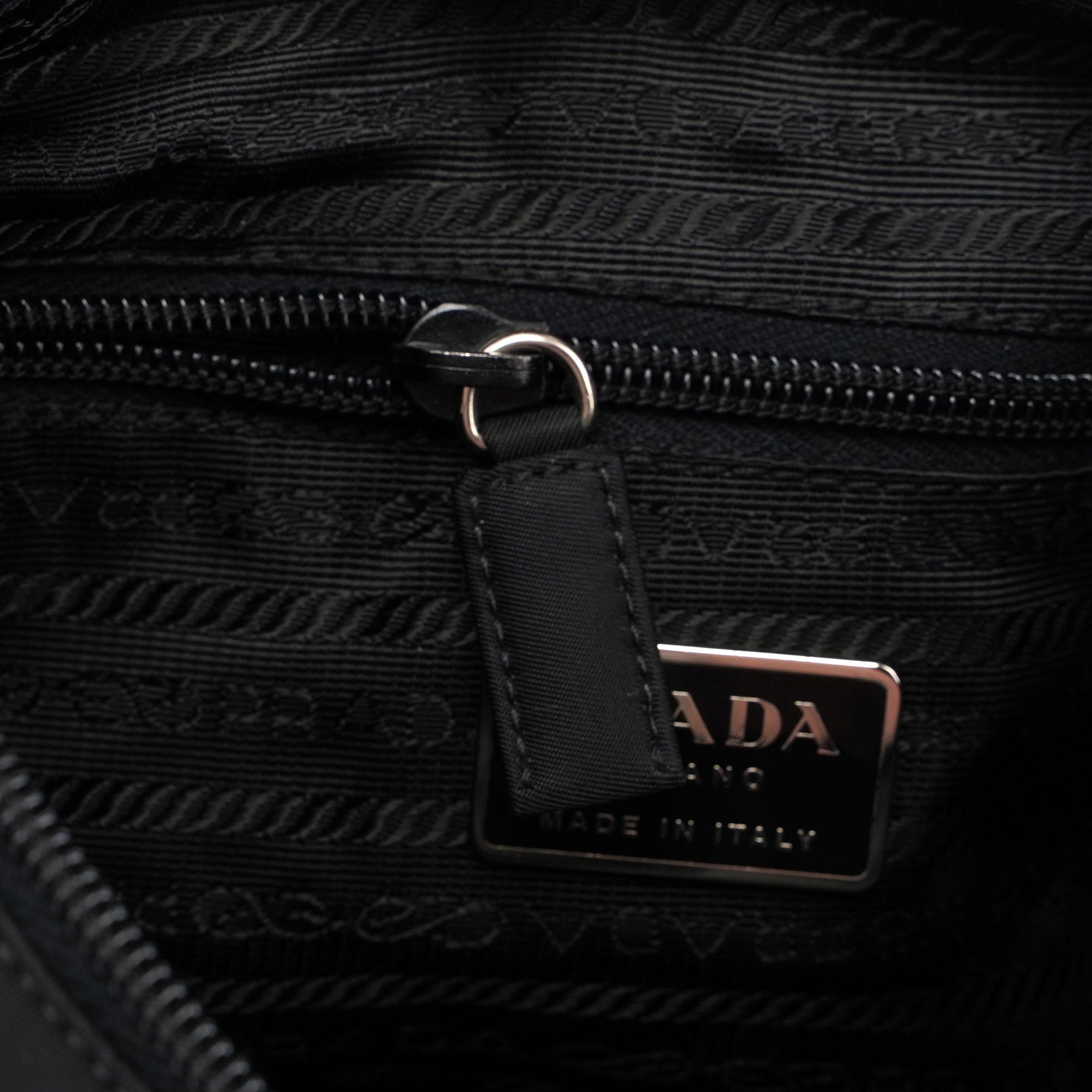 Black Tessuto Metallo Shoulder Bag