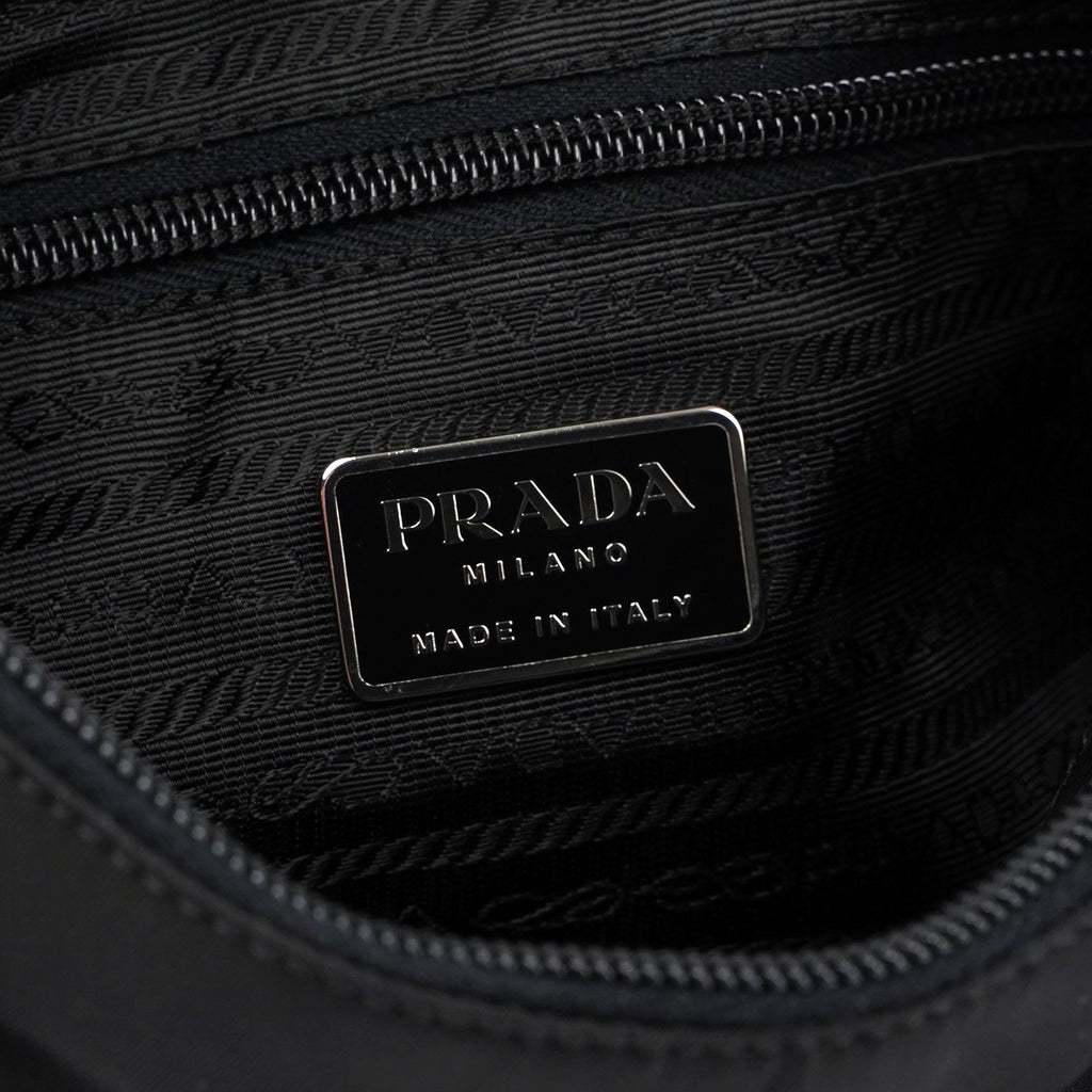Black Tessuto Metallo Shoulder Bag