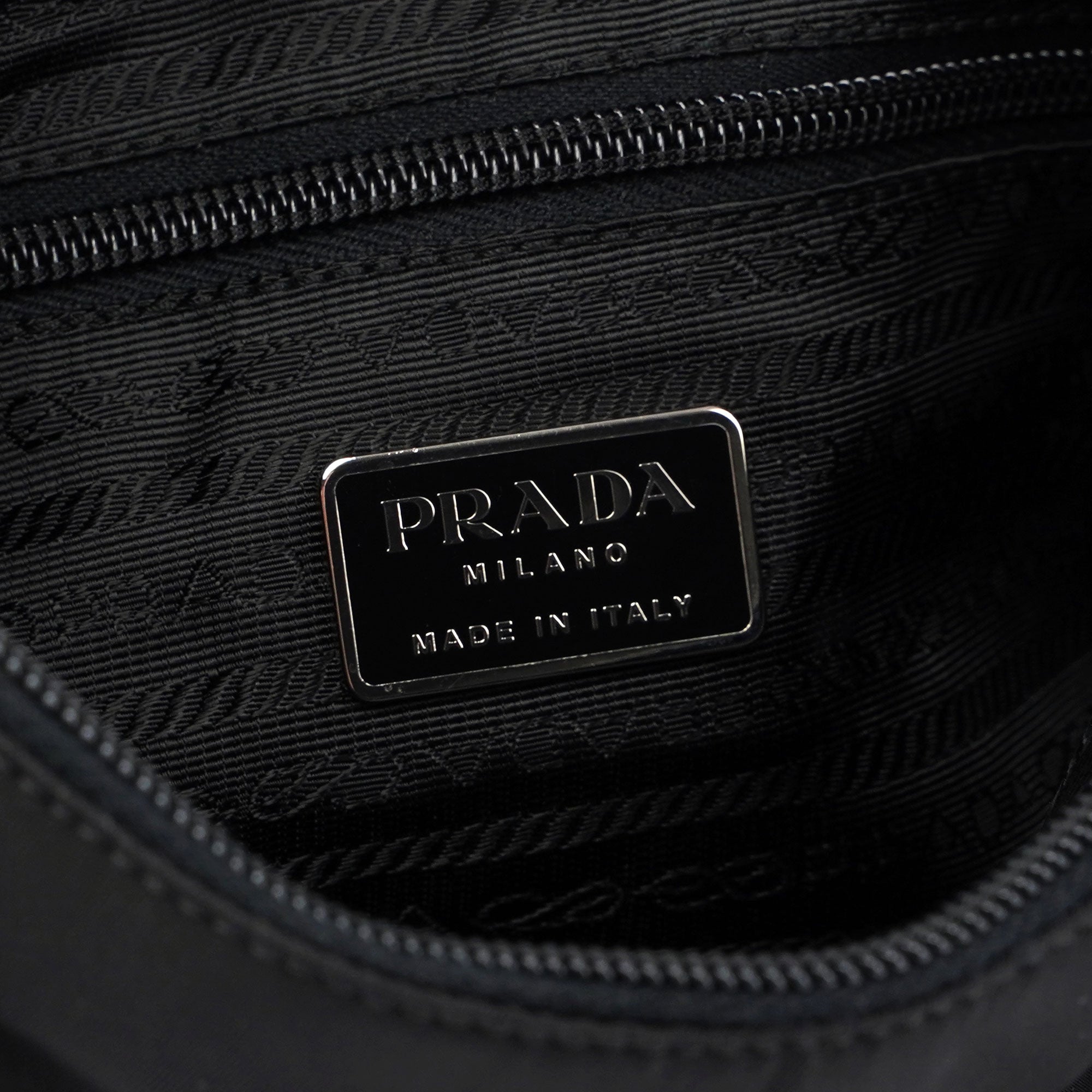 Black Tessuto Metallo Shoulder Bag