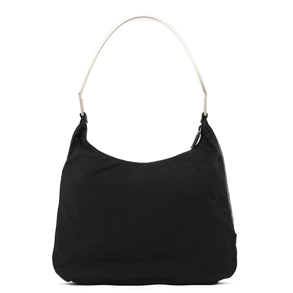 Black Tessuto Metallo Shoulder Bag