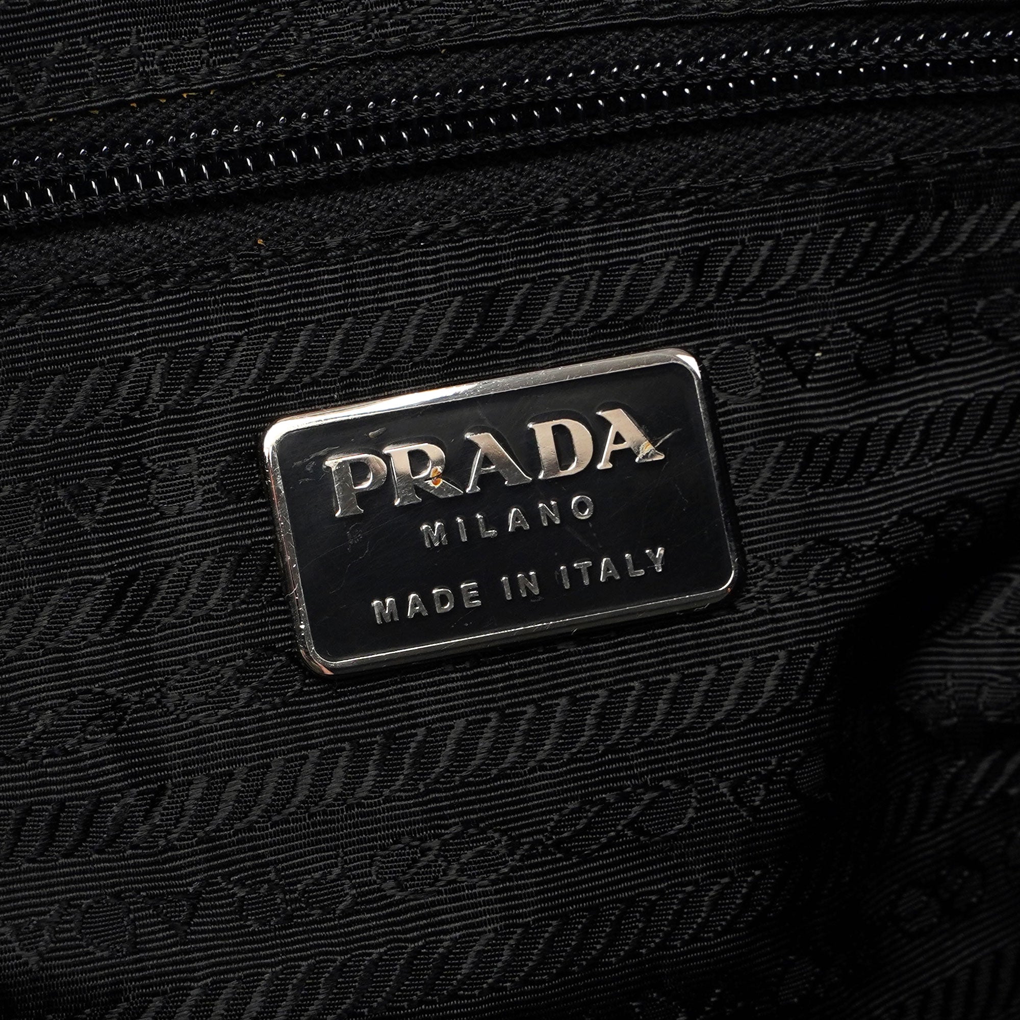 Black Tessuto Metallo Shoulder Bag
