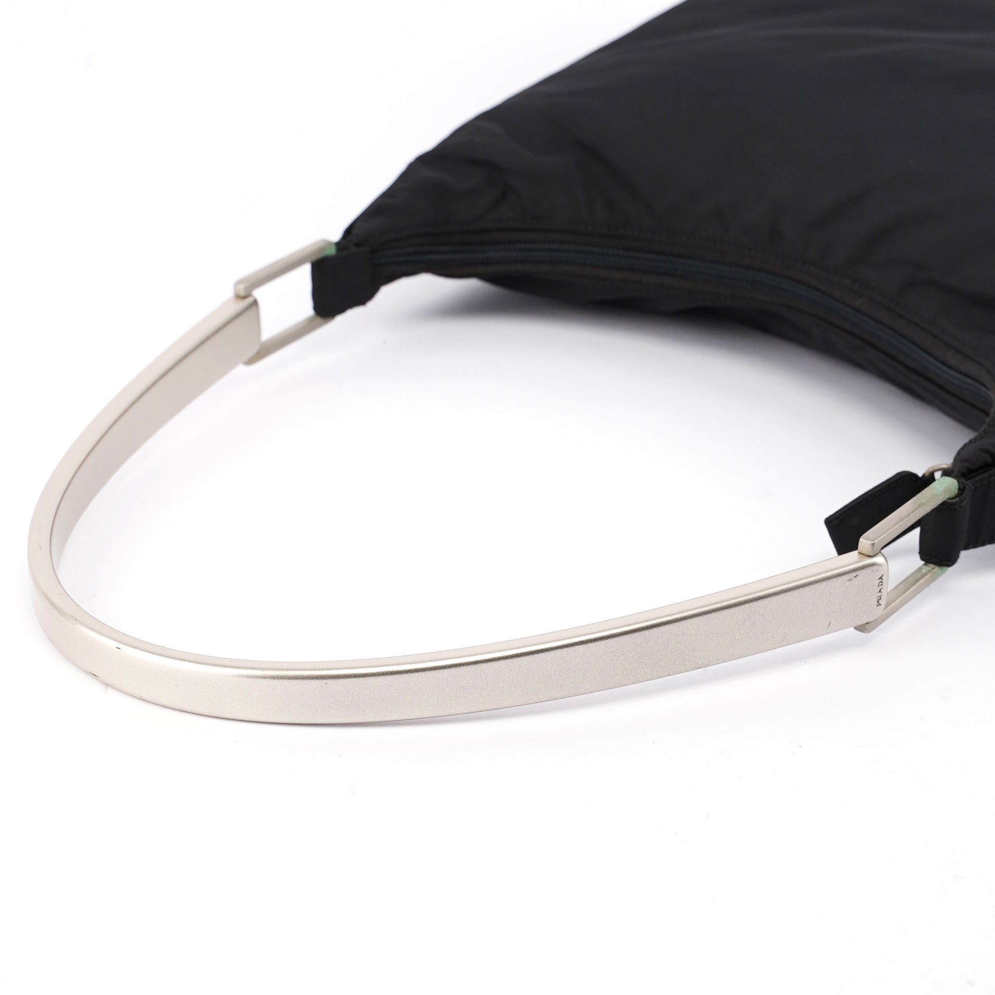 Black Tessuto Metallo Shoulder Bag