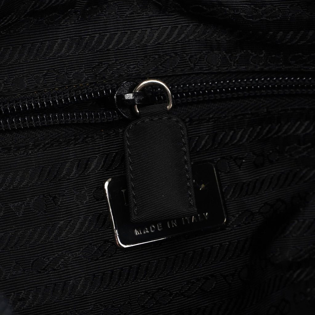 Black Tessuto Metallo Shoulder Bag