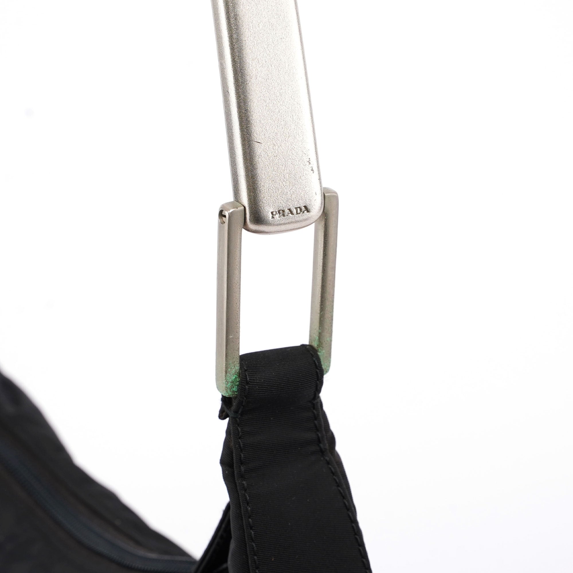 Black Tessuto Metallo Shoulder Bag