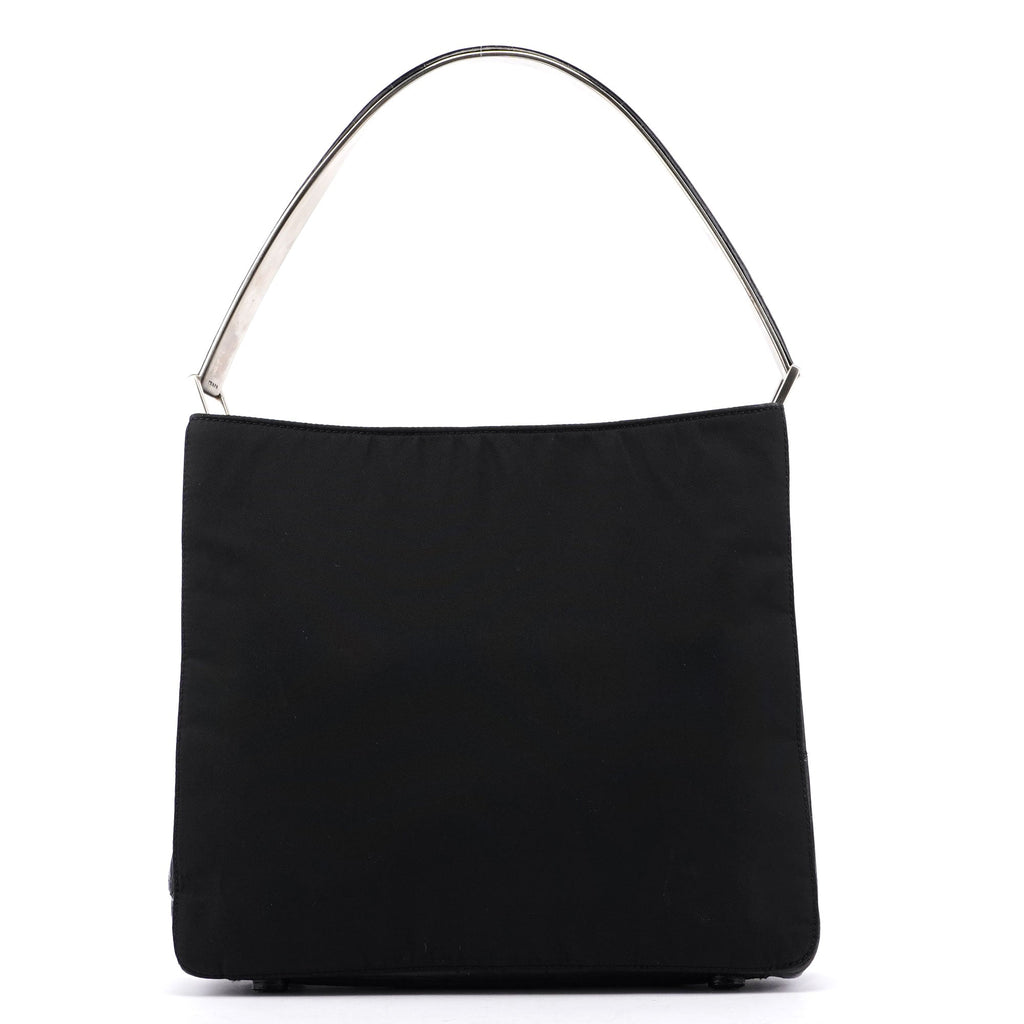 Black Tessuto Metallo Shoulder Bag