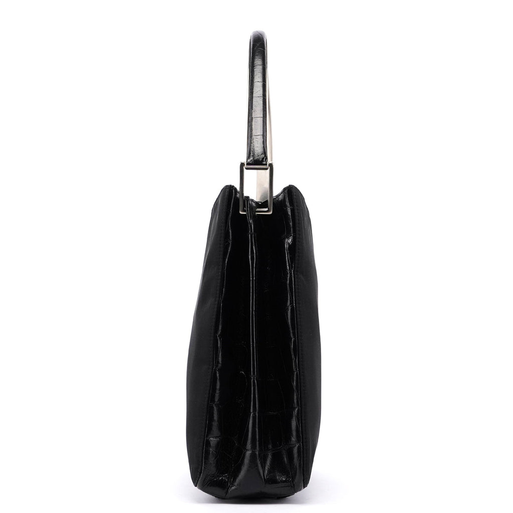 Black Tessuto Metallo Shoulder Bag