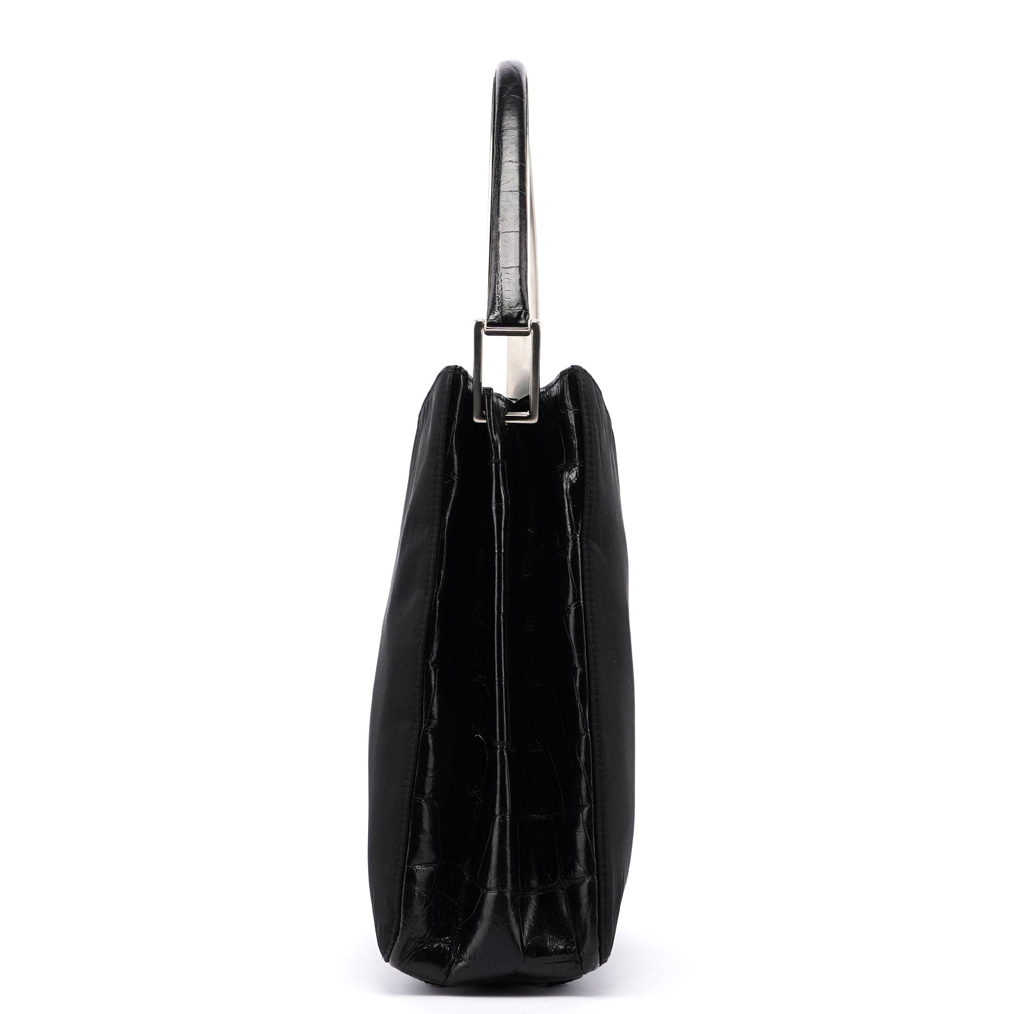 Black Tessuto Metallo Shoulder Bag