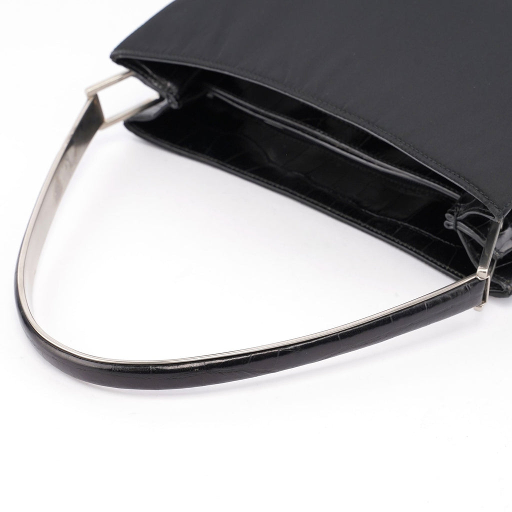 Black Tessuto Metallo Shoulder Bag