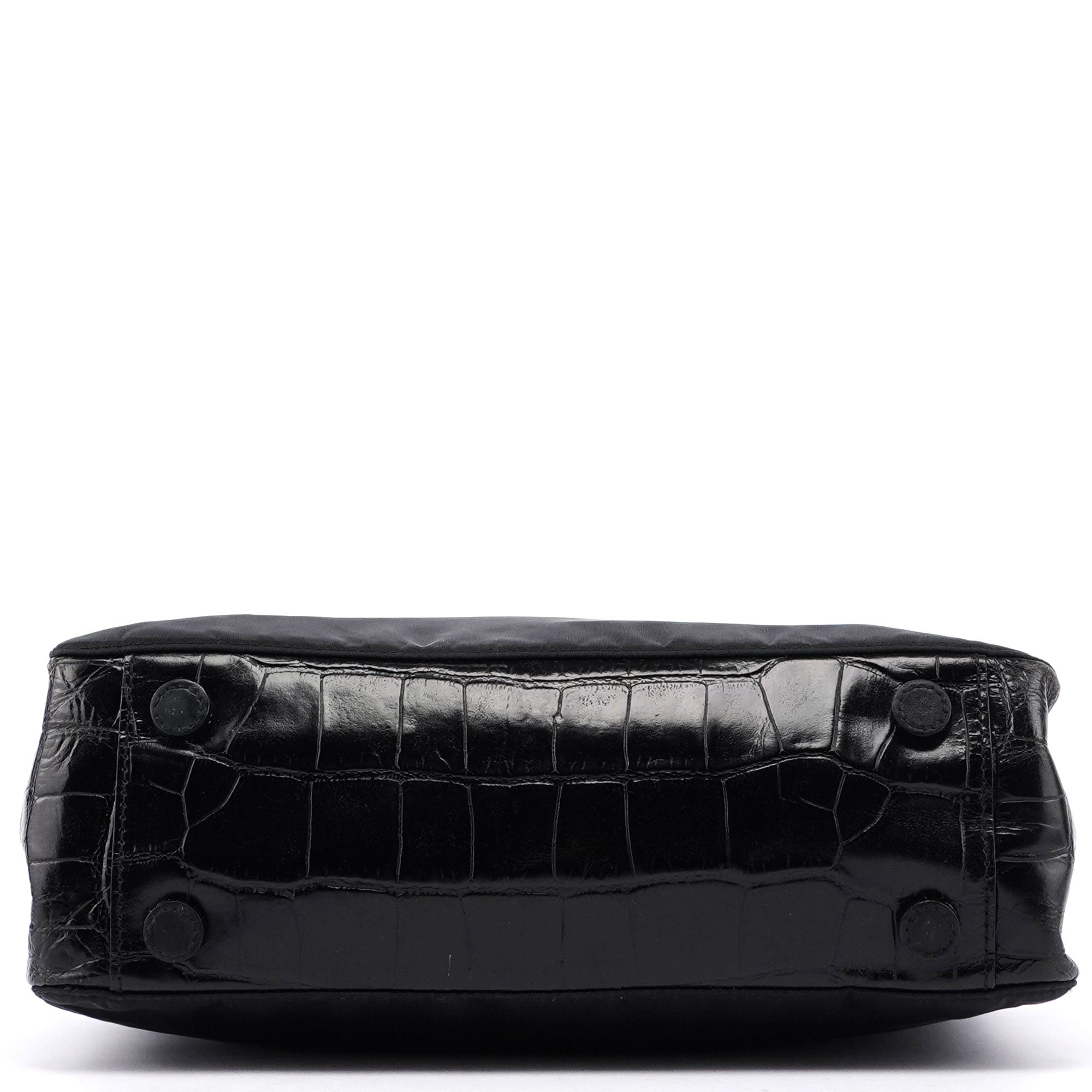 Black Tessuto Metallo Shoulder Bag