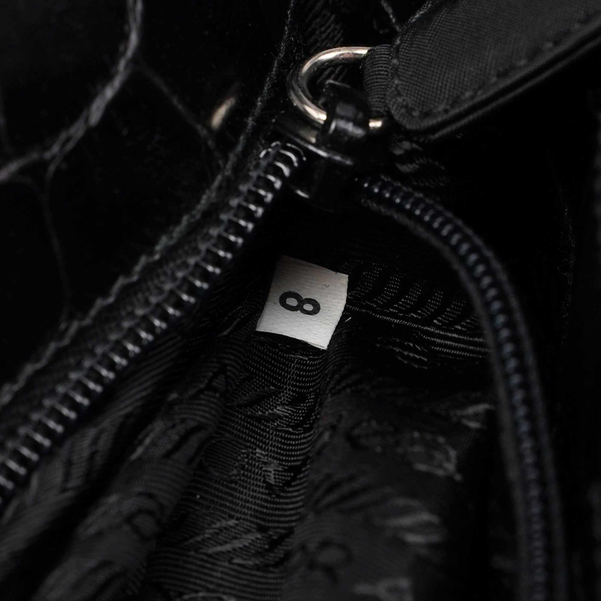 Black Tessuto Metallo Shoulder Bag