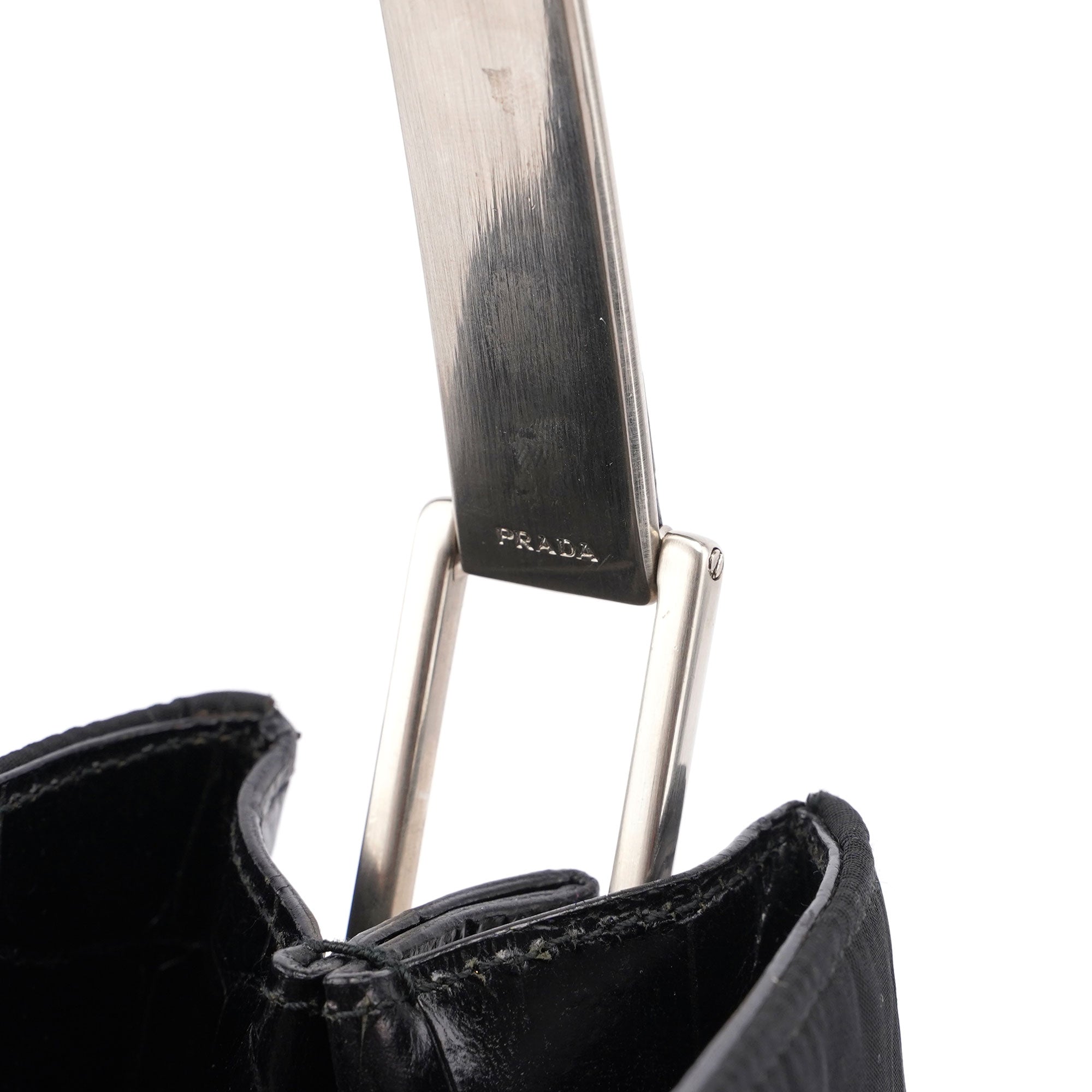 Black Tessuto Metallo Shoulder Bag