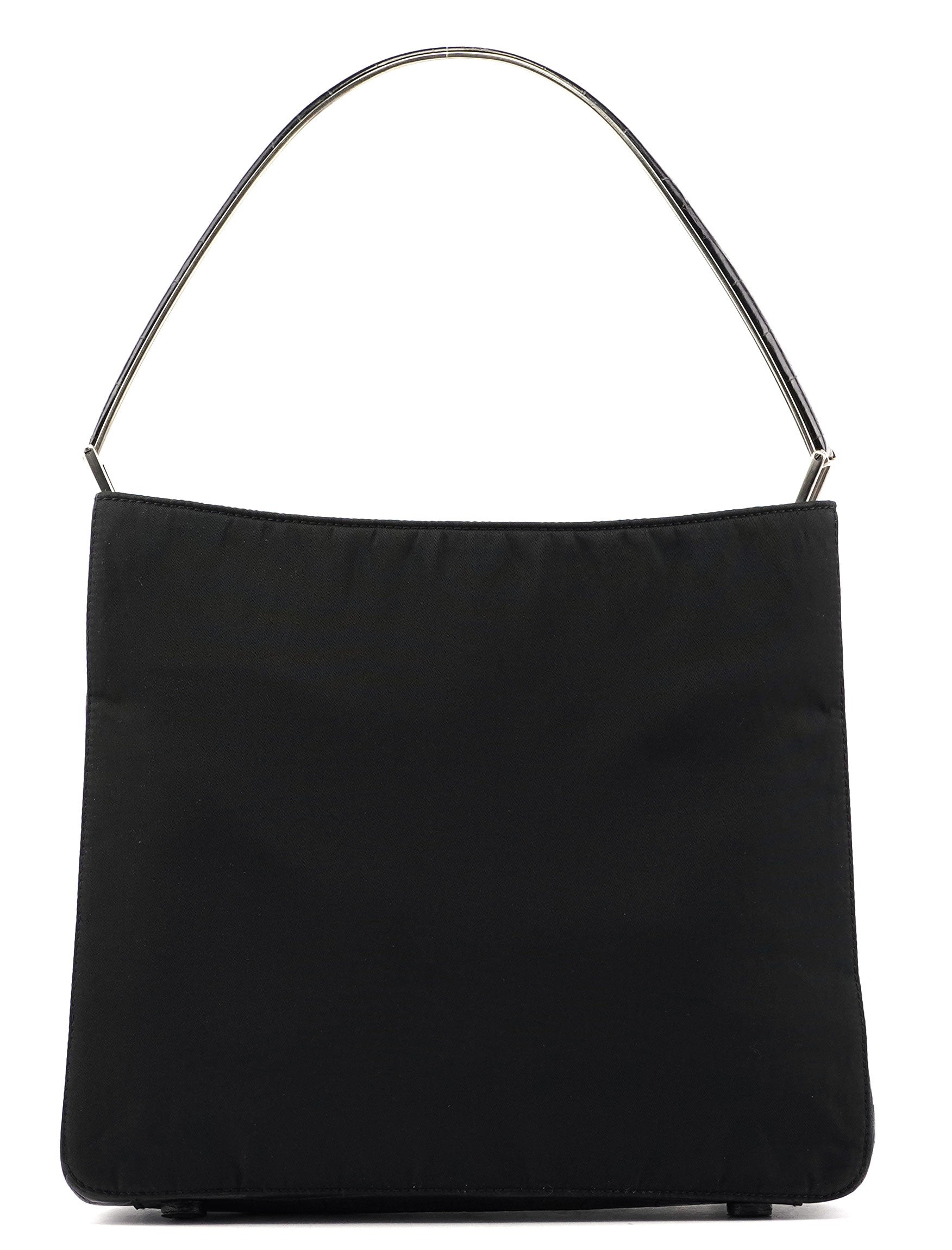 Black Tessuto Metallo Shoulder Bag