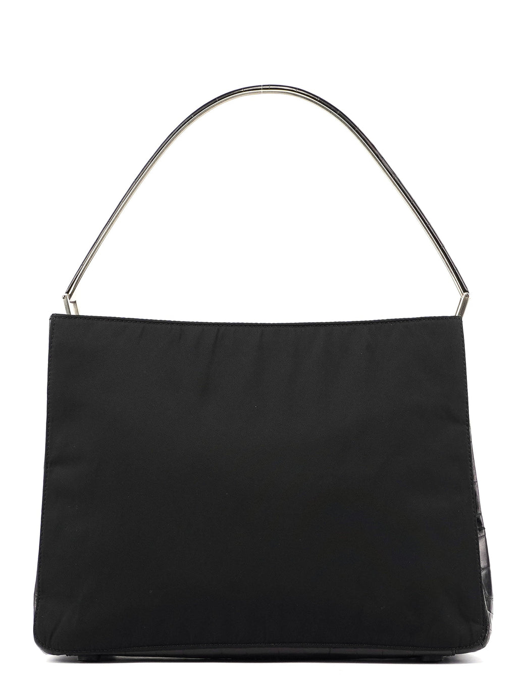 Black Tessuto Metallo Shoulder Bag