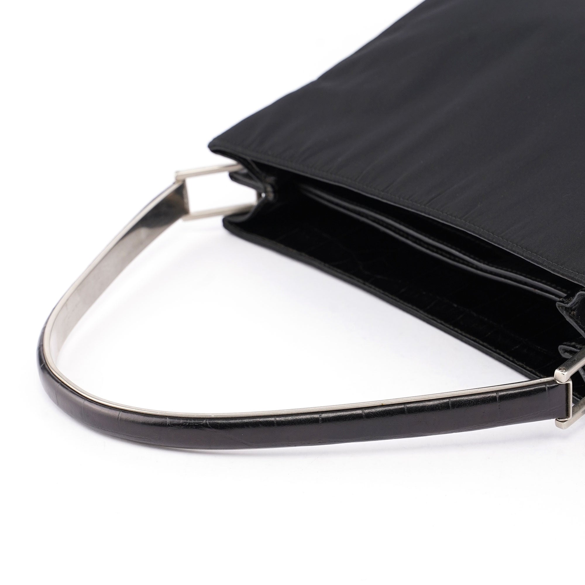 Black Tessuto Metallo Shoulder Bag